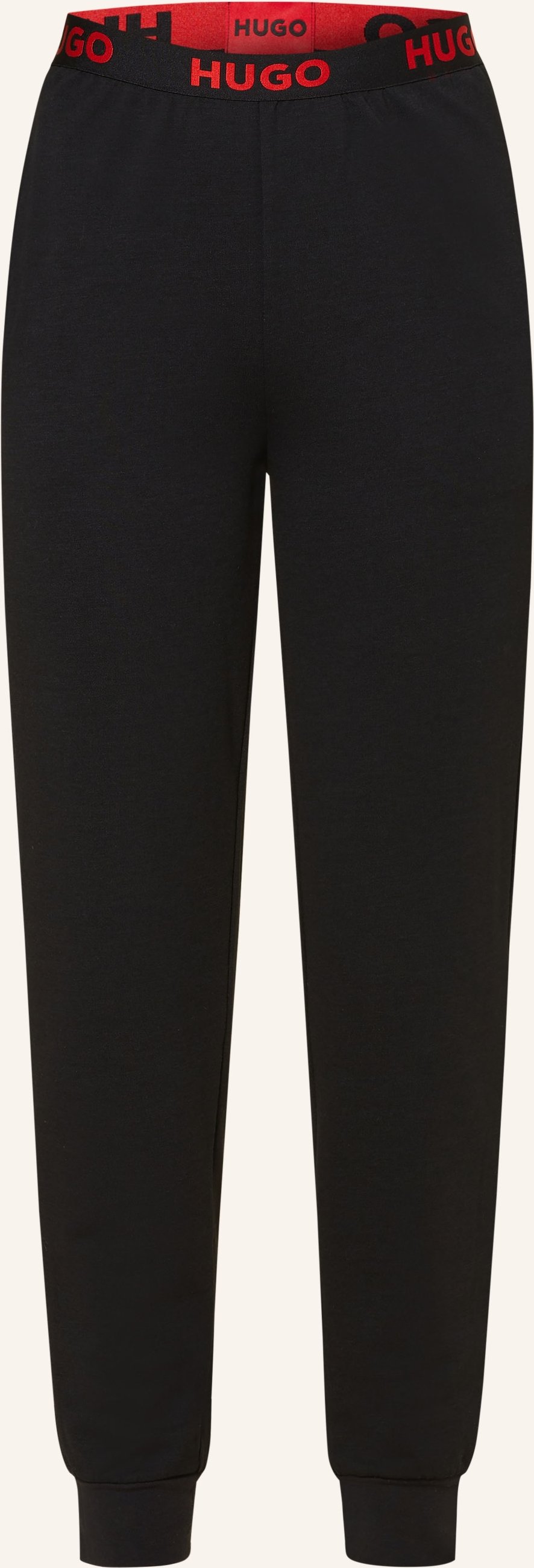 Hugo Lounge-Hose Sporty Logo schwarz