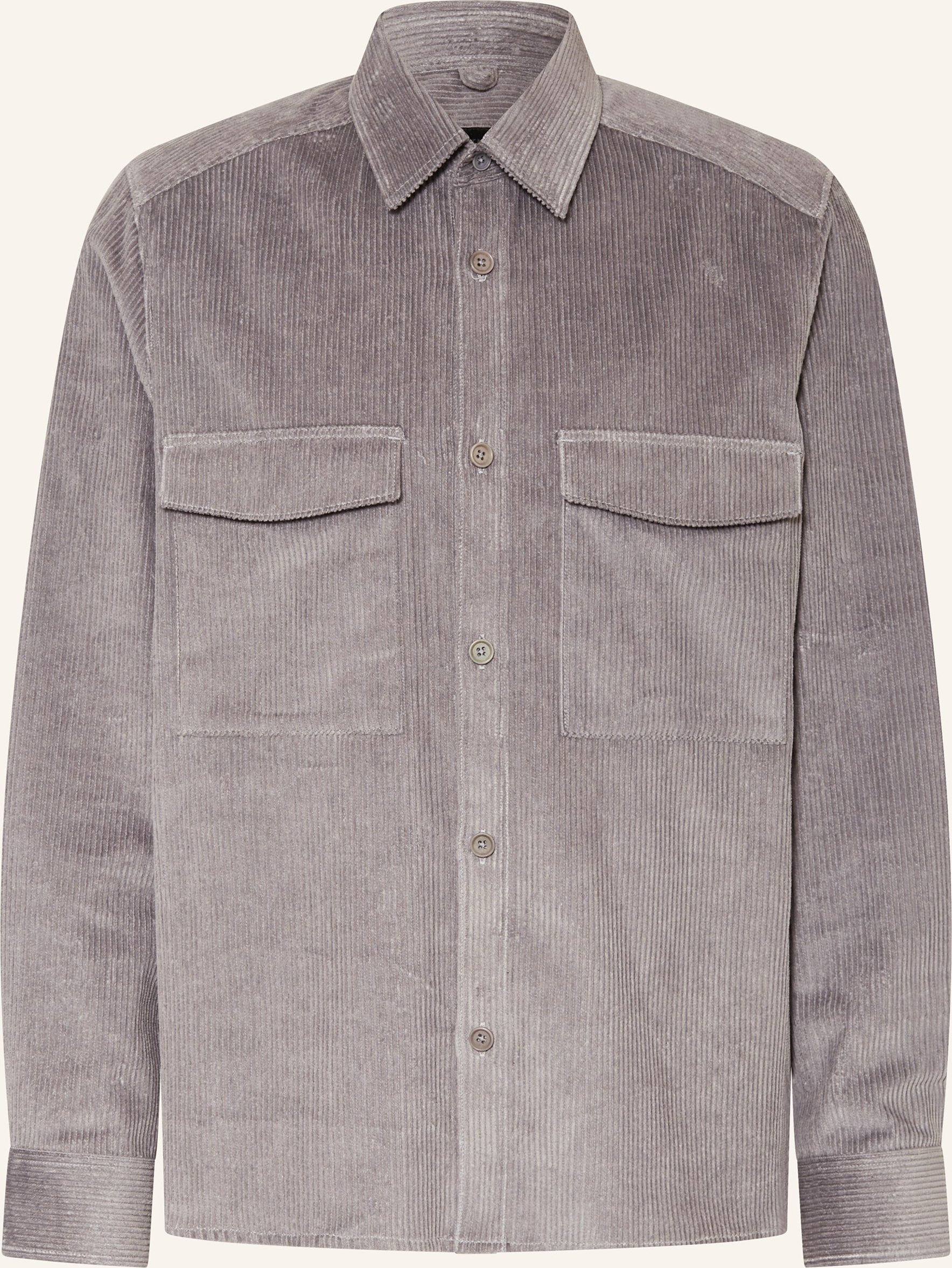Thumbnail - Drykorn Cord-Overjacket Gunray grau
