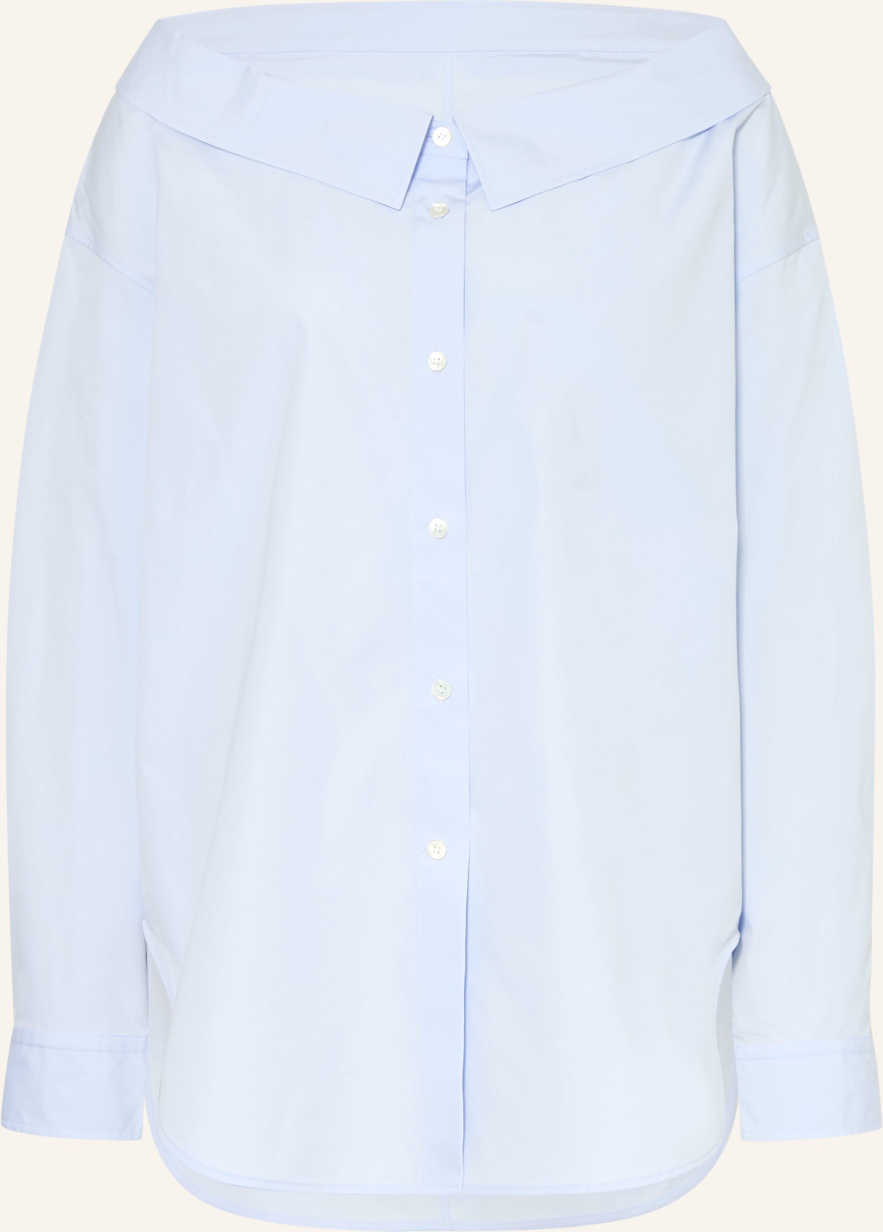 Arket Oversized-Hemdbluse blau