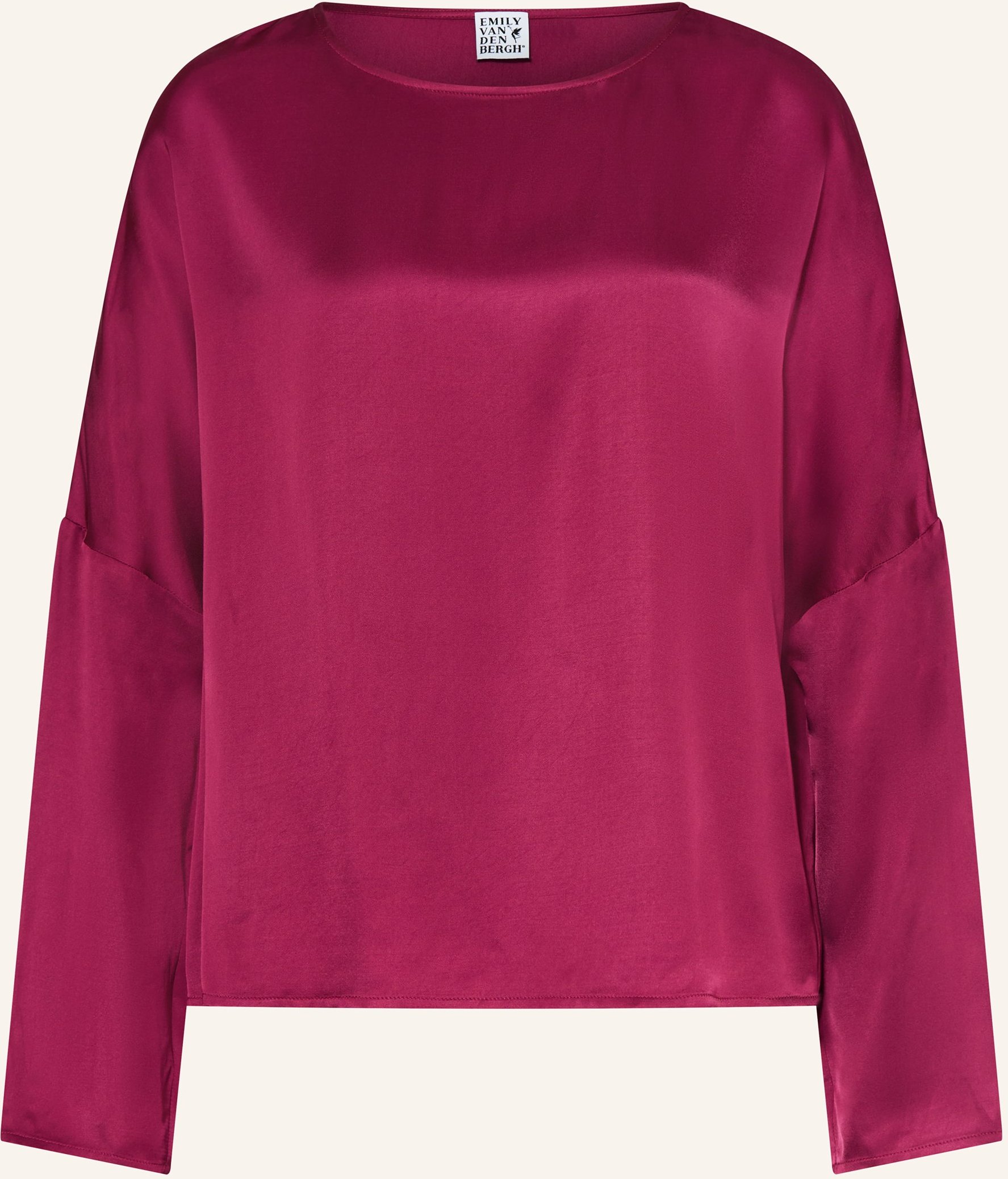 Emily Van Den Bergh Blusenshirt Aus Satin rot