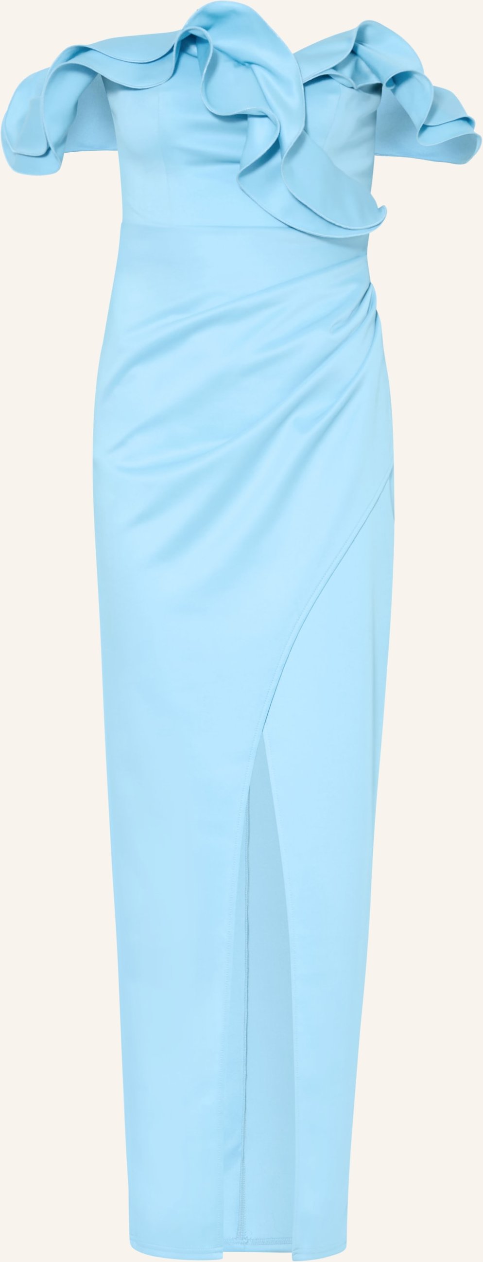 Lipsy Abendkleid Mit Volants blau