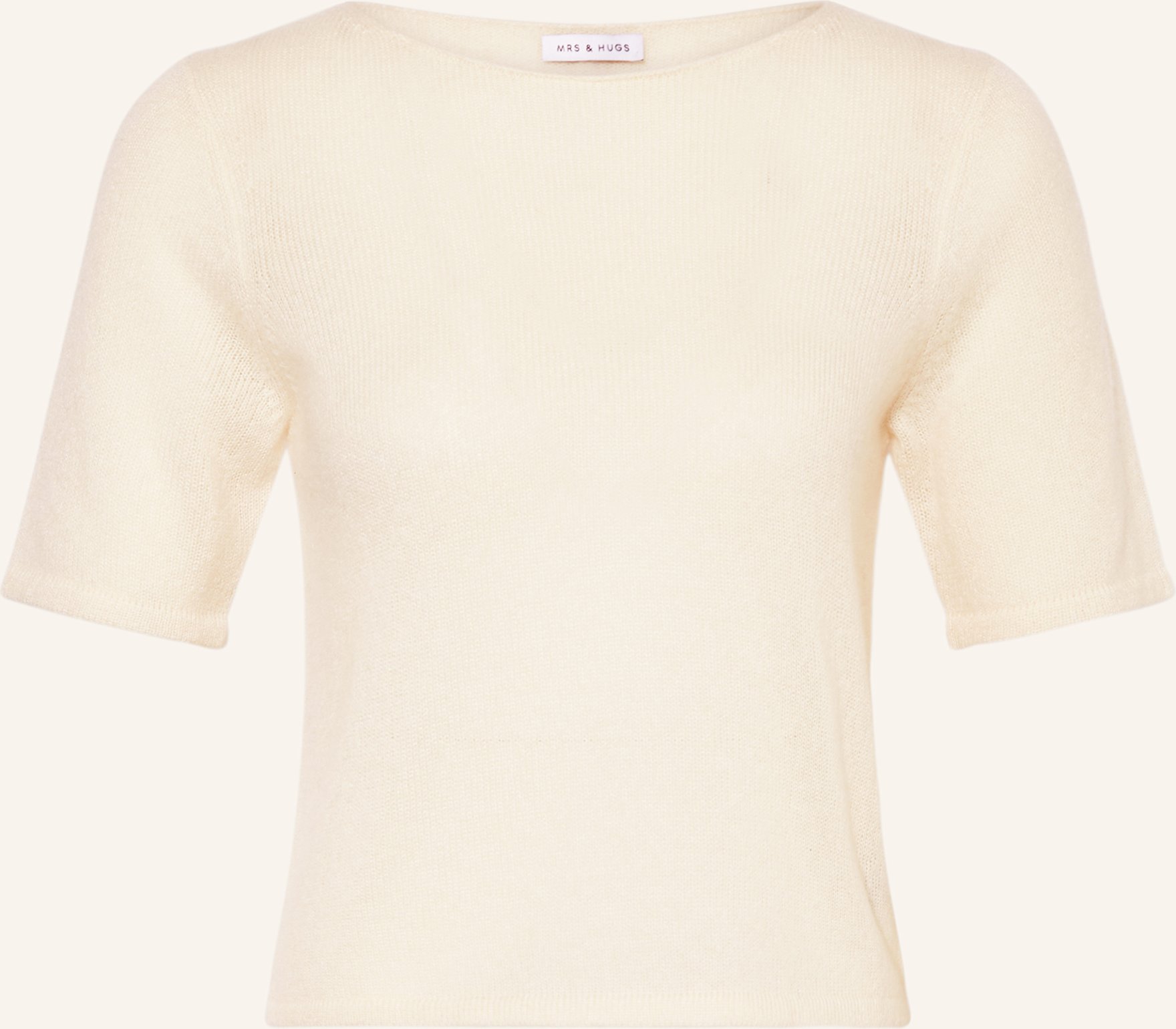 Mrs & Hugs Strickshirt Aus Cashmere weiss