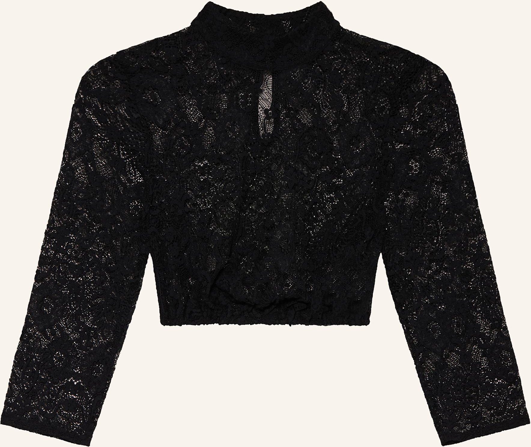 Thumbnail - Hammerschmid Dirndlbluse Babsi Aus Spitze Mit 3/4-Arm schwarz