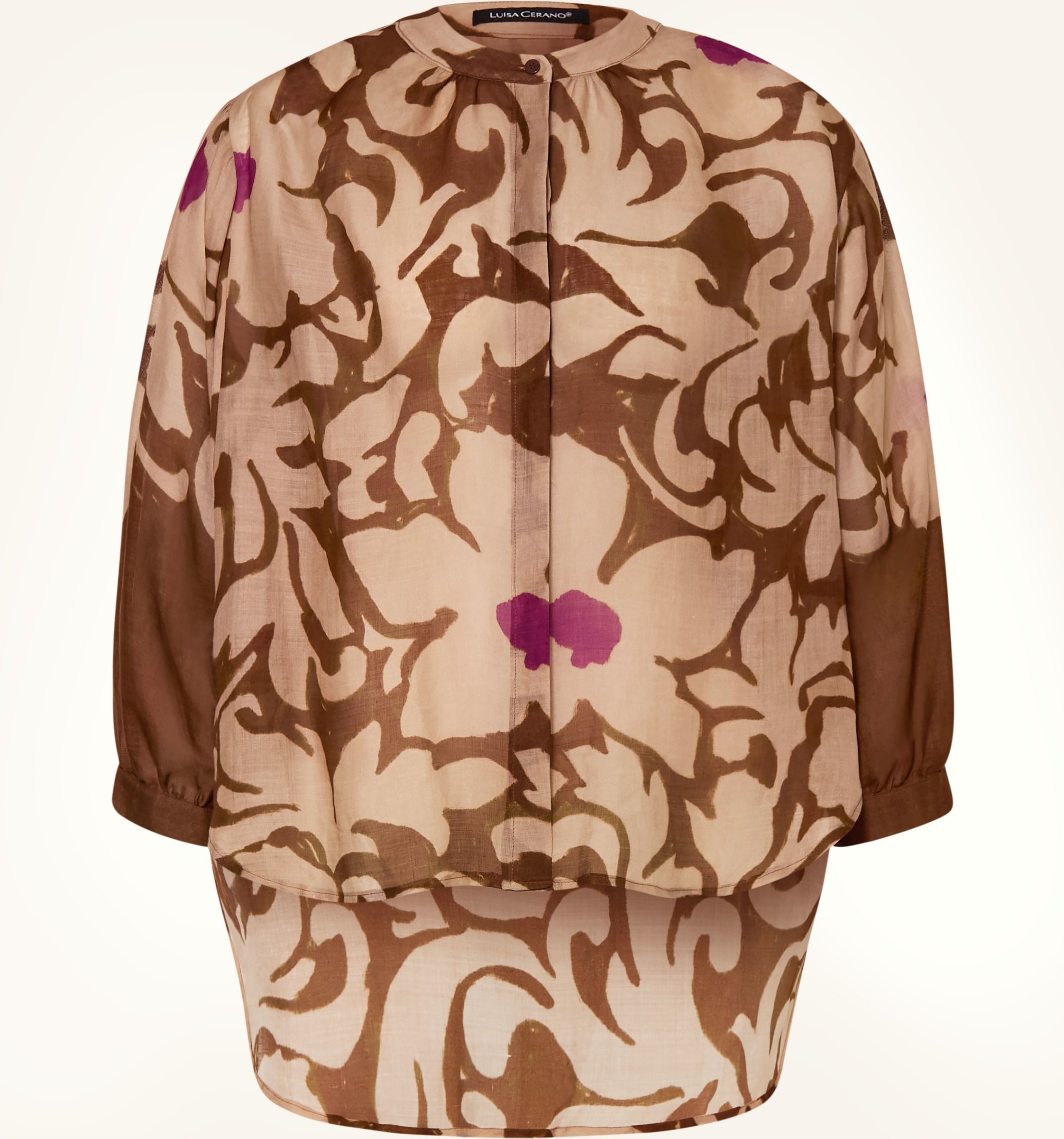 Luisa Cerano Bluse Mit 3/4-Arm braun