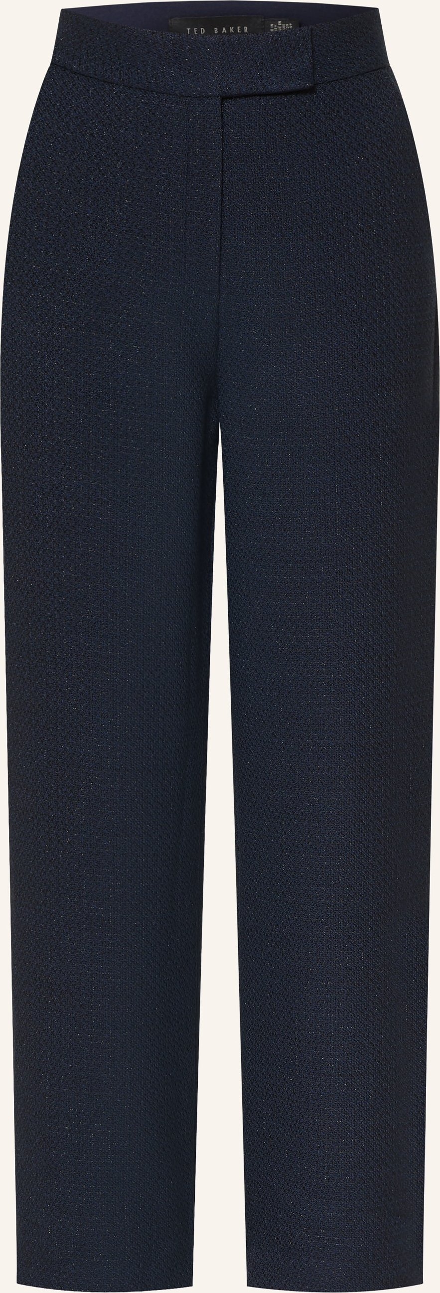 Ted Baker Marlenehose Floxat Aus Bouclé Mit Glitzergarn blau