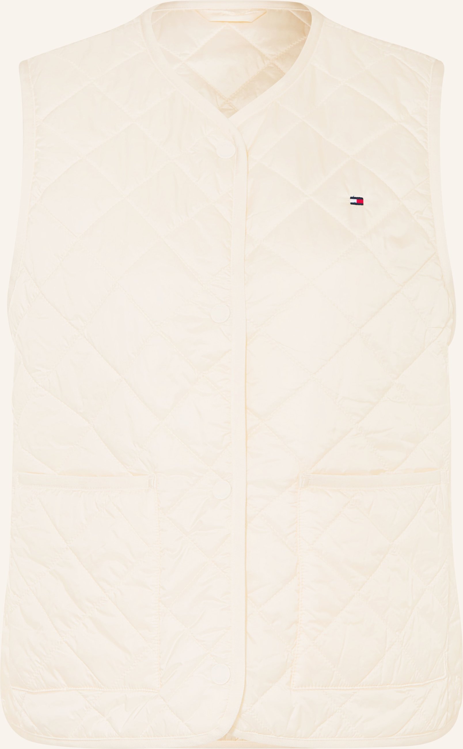 Tommy Hilfiger Steppweste Aus Satin weiss