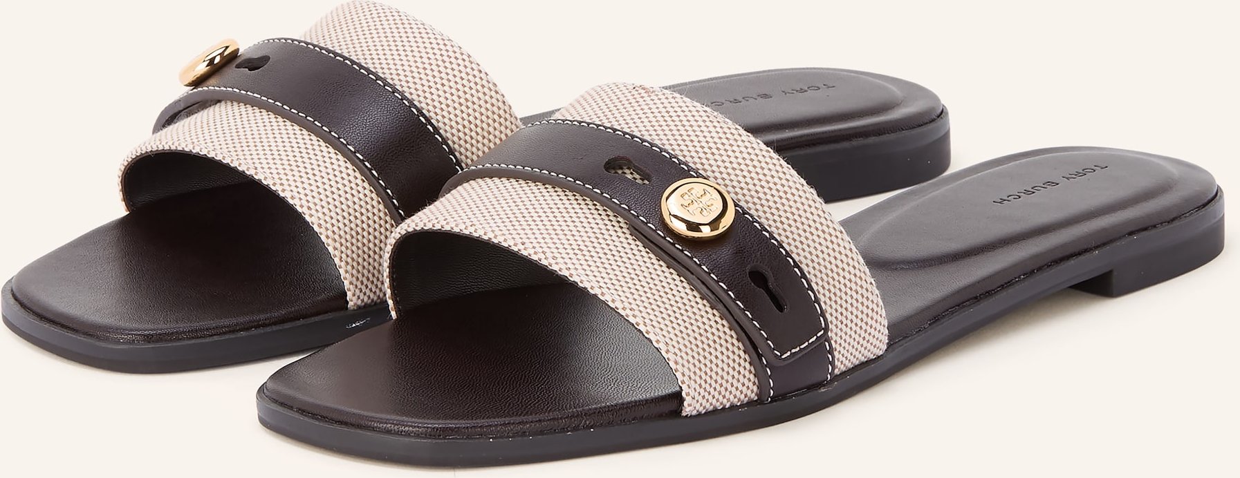 Tory Burch Pantoletten Romy braun