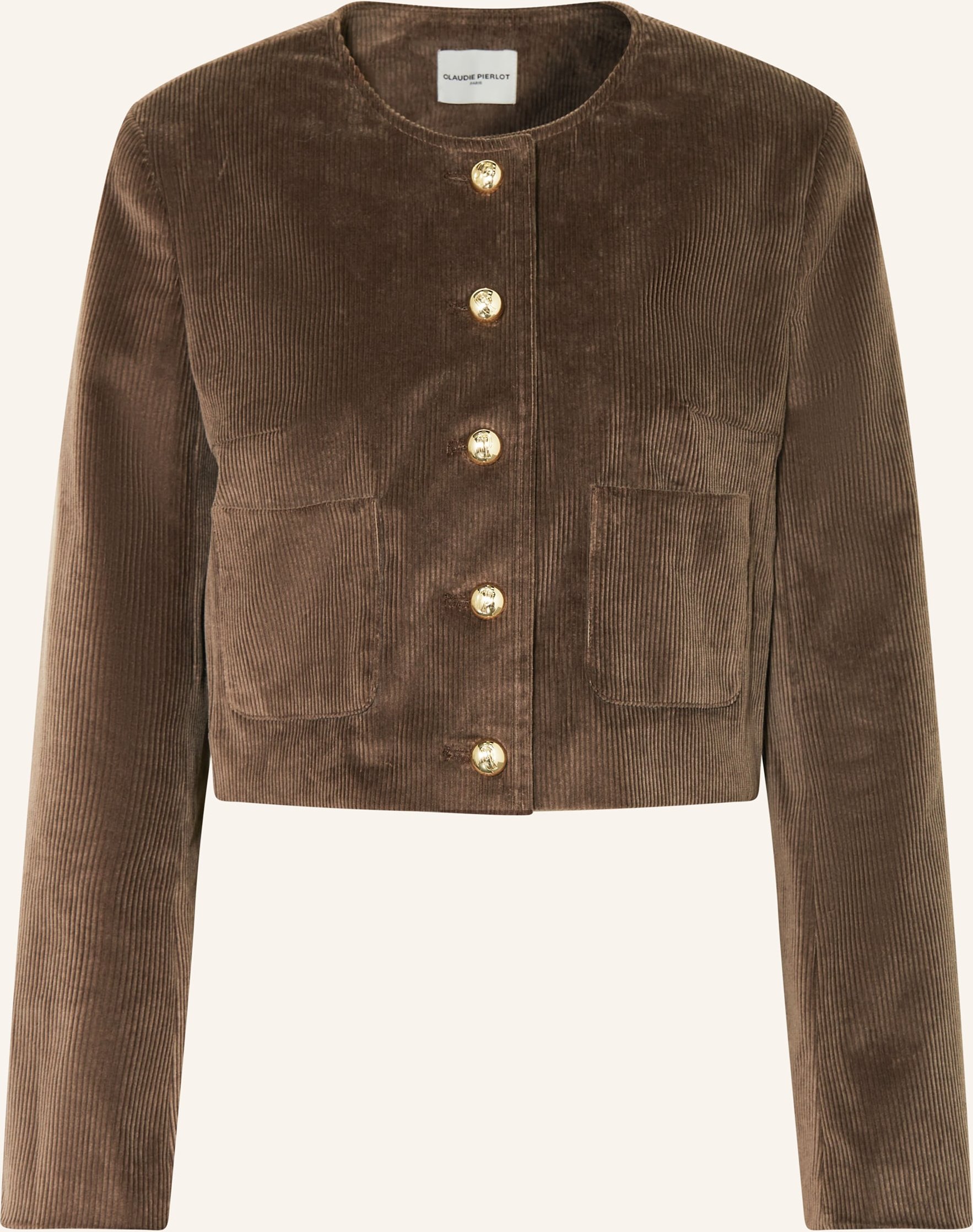 Claudie Pierlot Kastenjacke Aus Cord beige