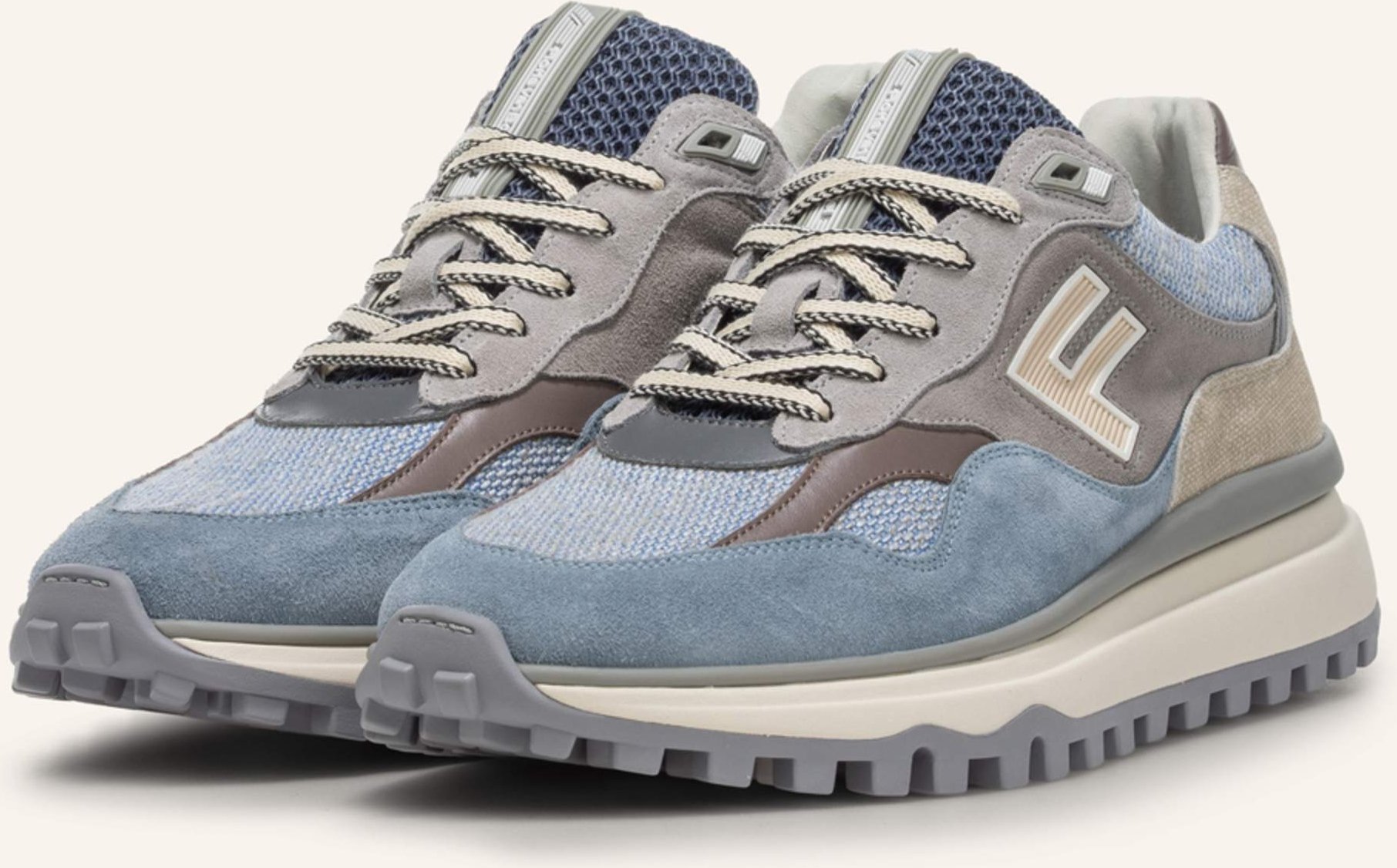 Floris Van Bommel Sneaker De Gripper 01 blau