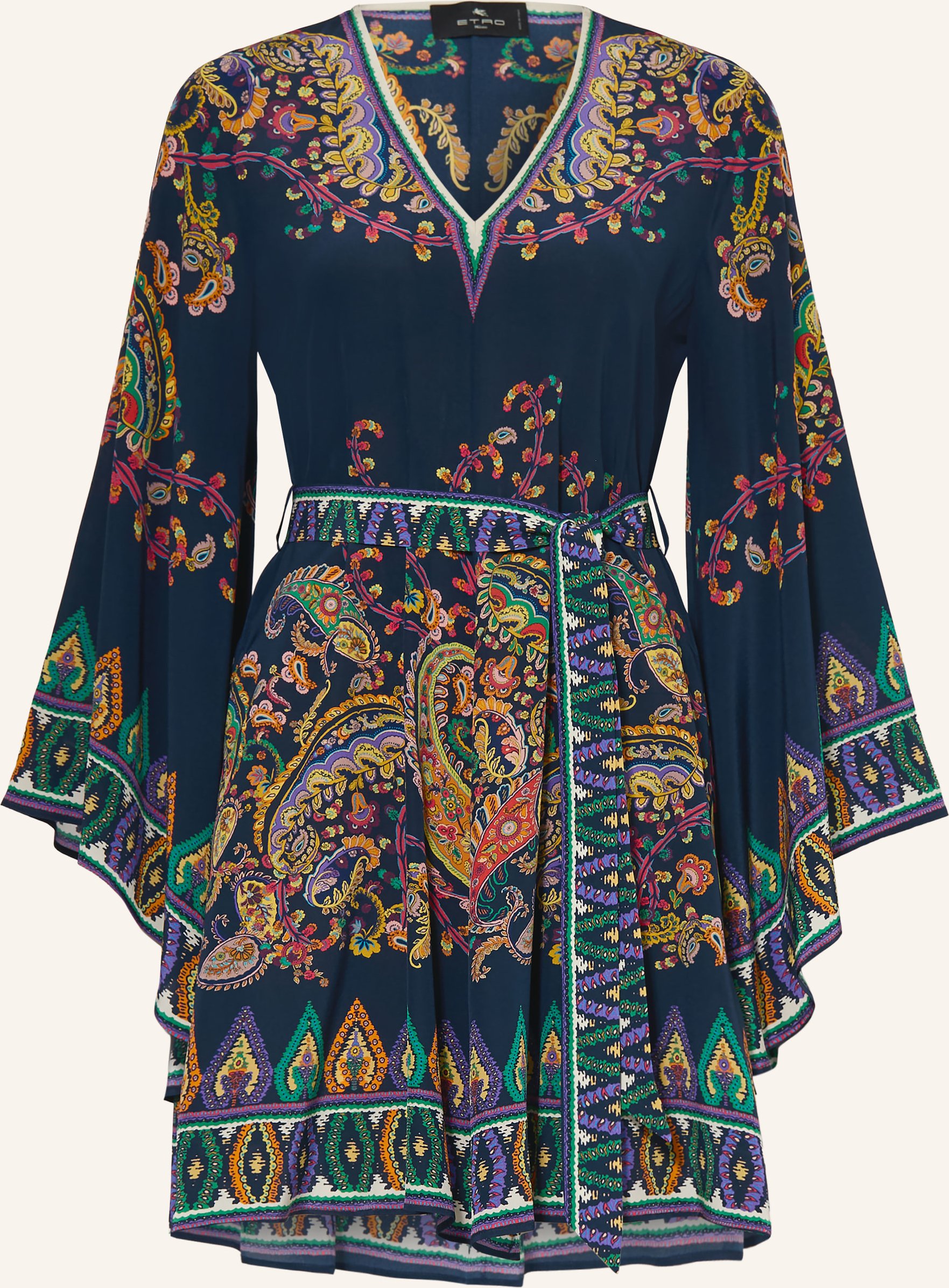 Etro Seidenkleid blau