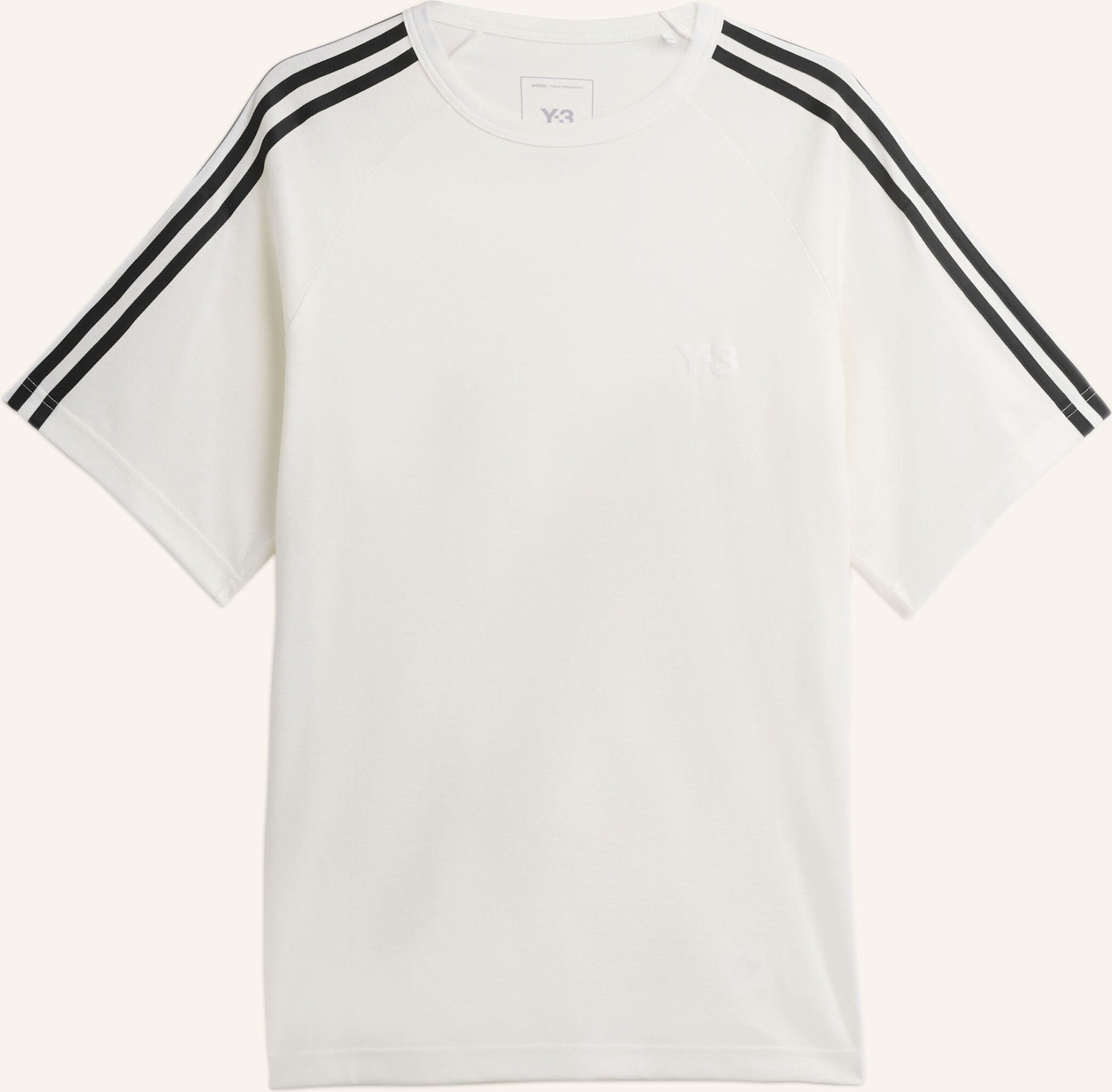 Y-3 Y-3 Short Sleeve Tee 3-Streifen weiss
