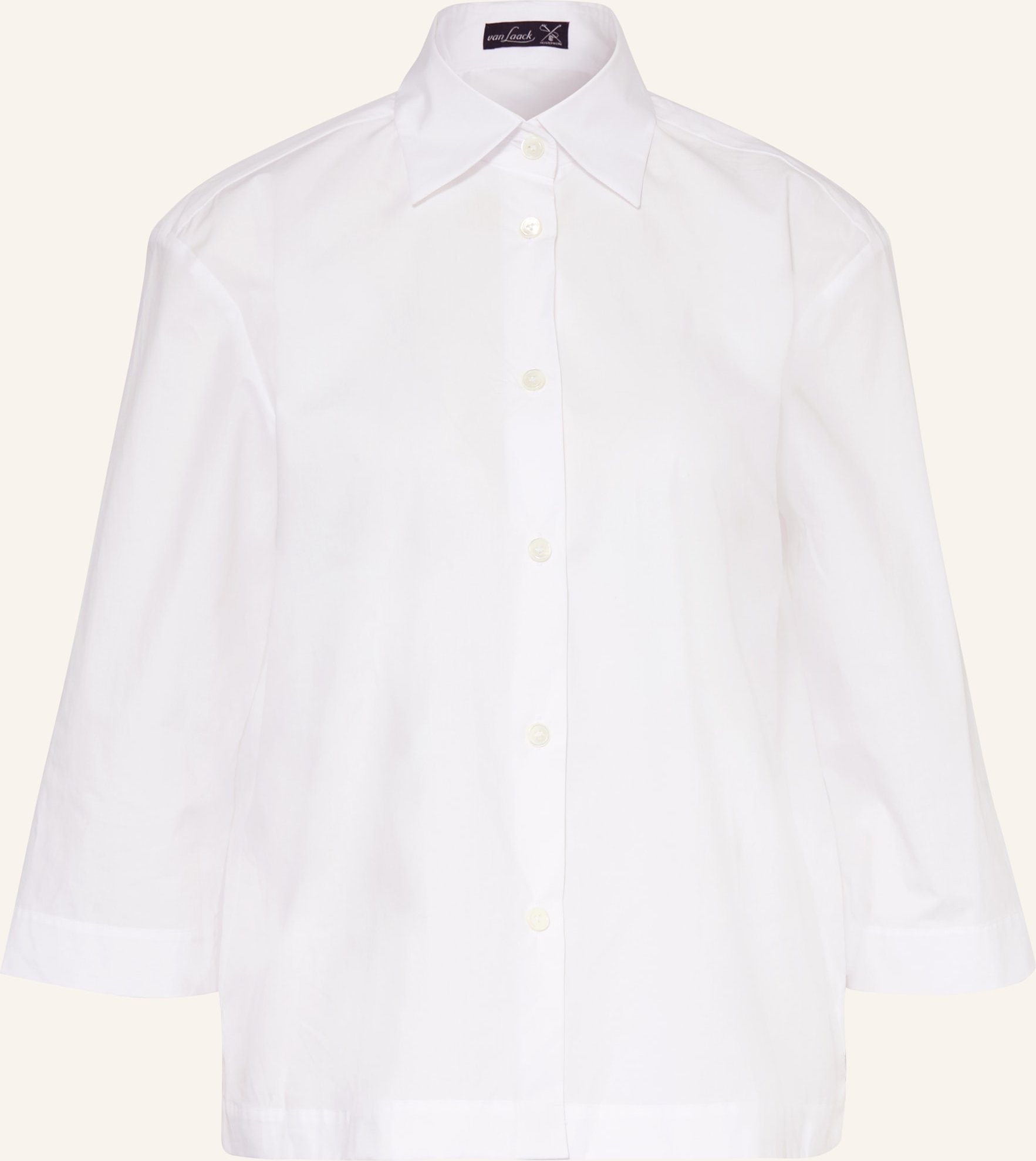 Van Laack Hemdbluse Vl-Banisi-Xx Mit 3/4-Arm weiss