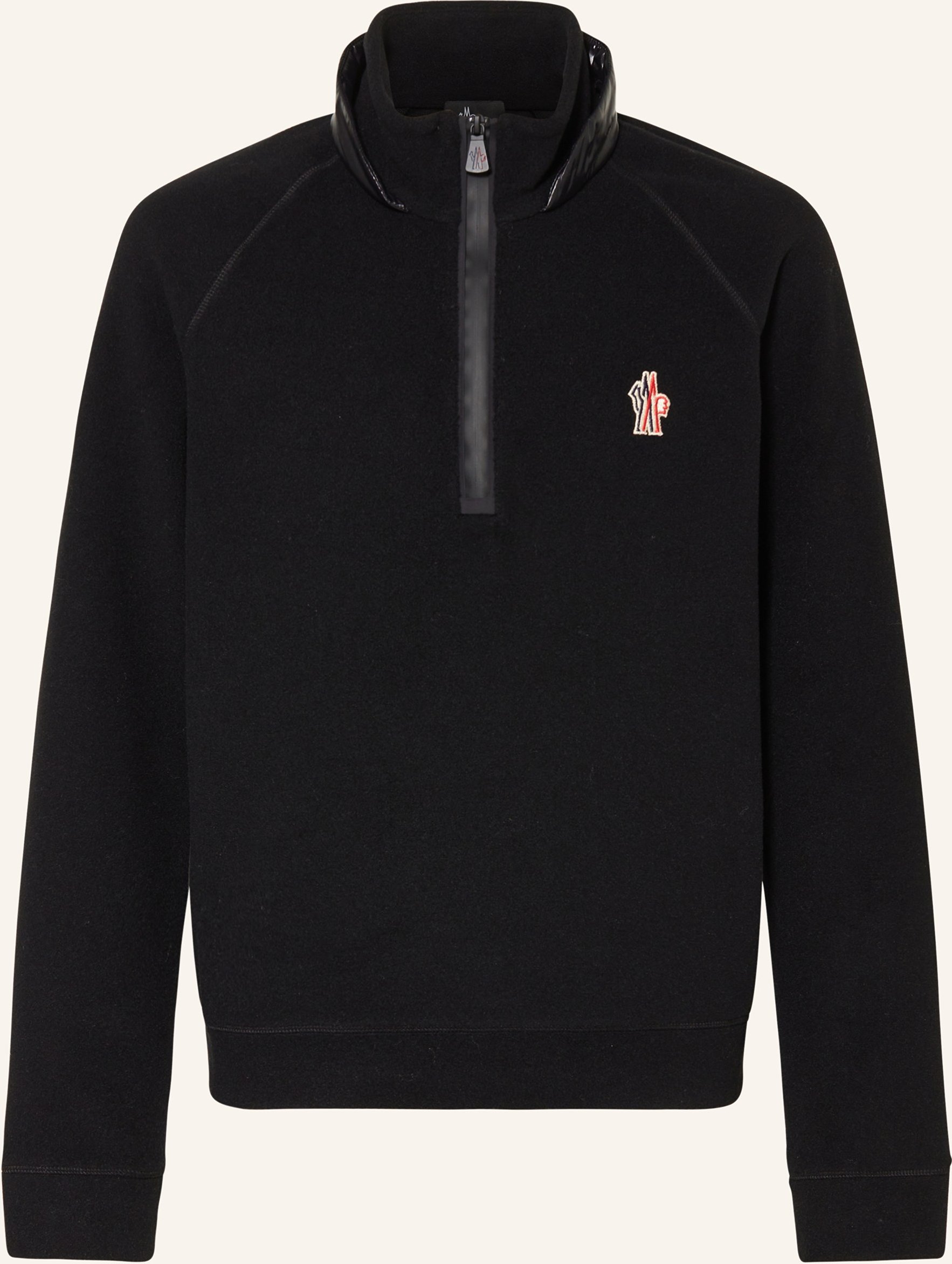 Moncler Enfant Fleece-Troyer schwarz