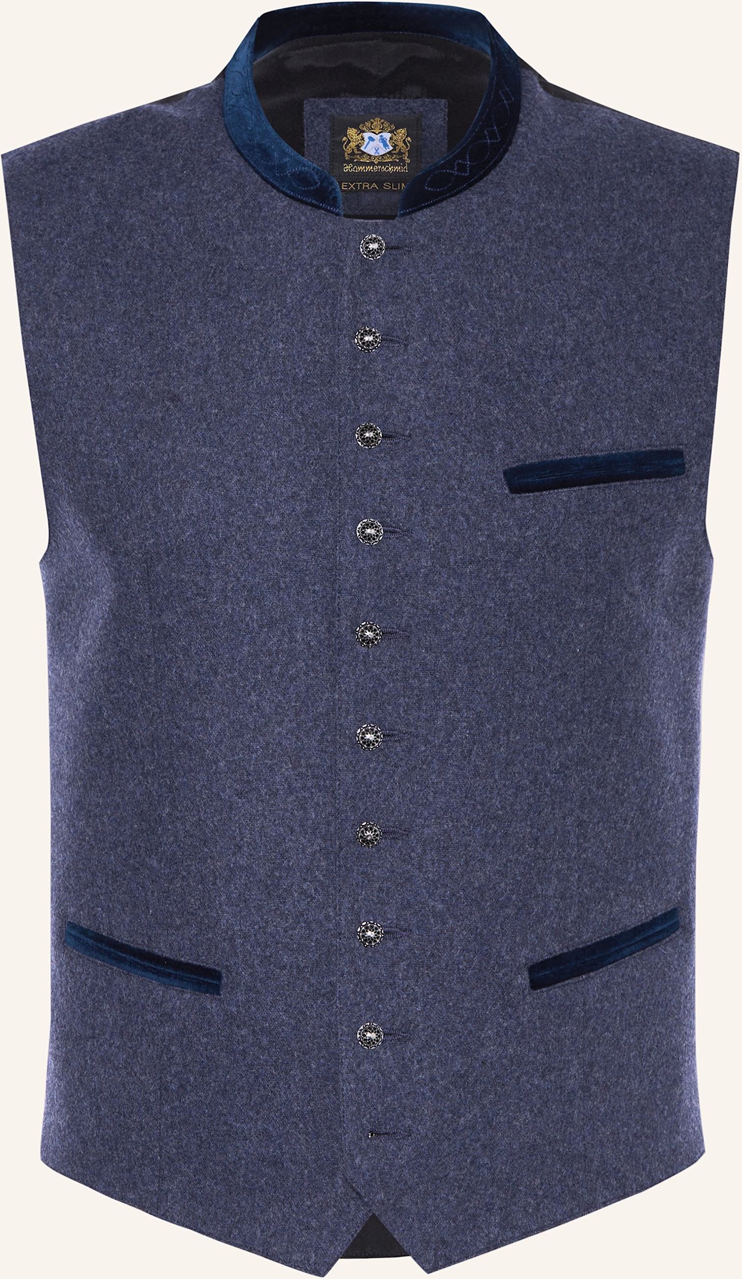 Thumbnail - Hammerschmid Trachtenweste Manuel Extra Slim Fit blau