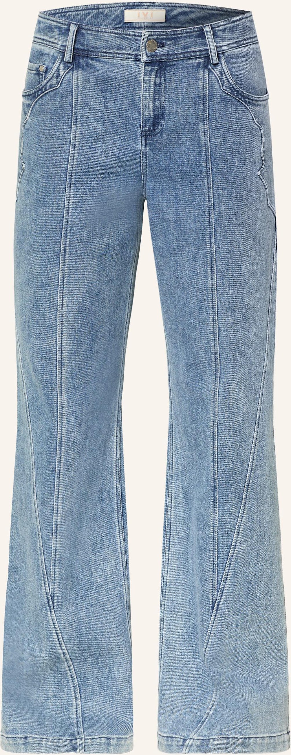 Ivi Collection Straight Jeans blau