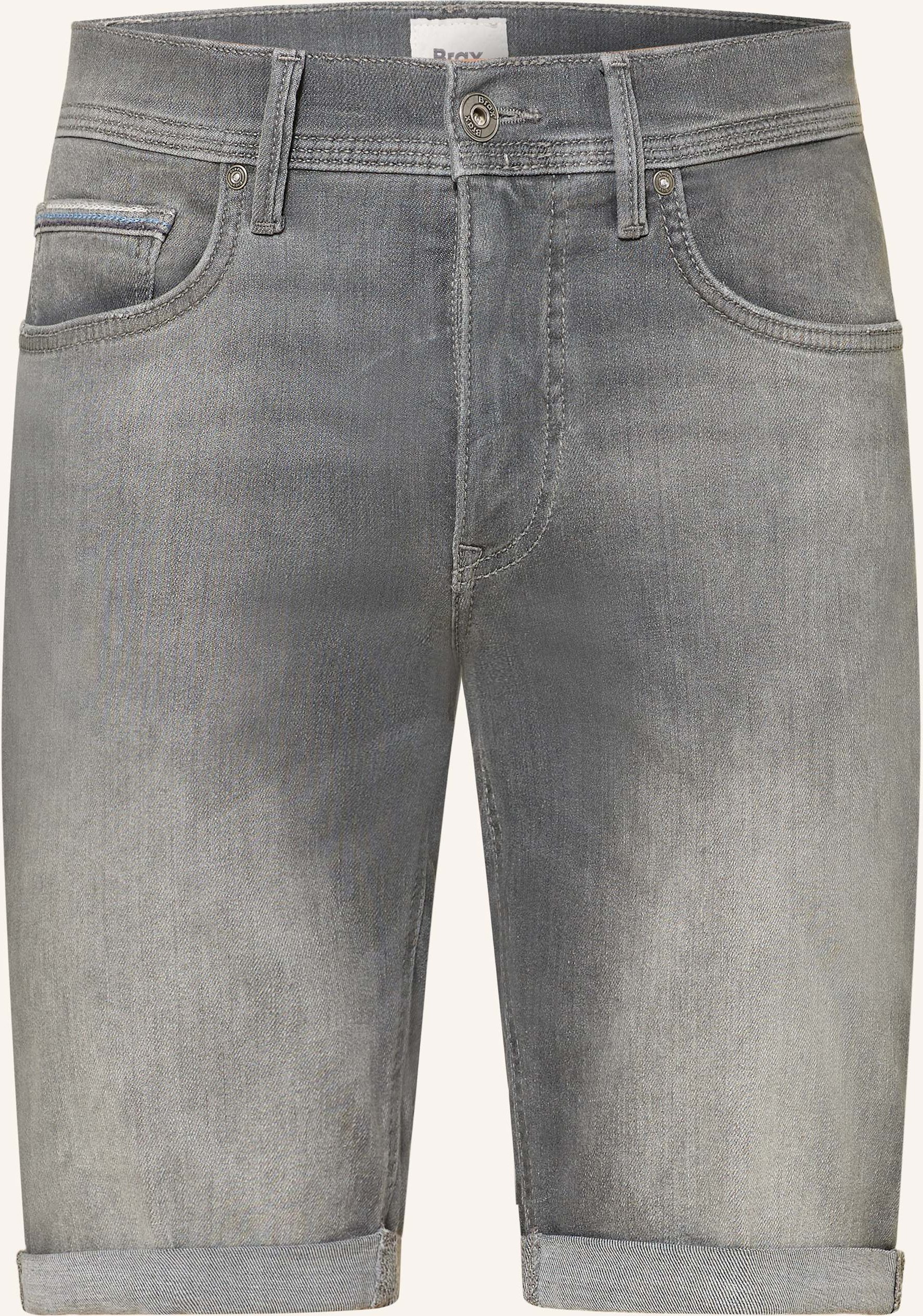 Brax Jeansshorts Chris B Slim Fit grau