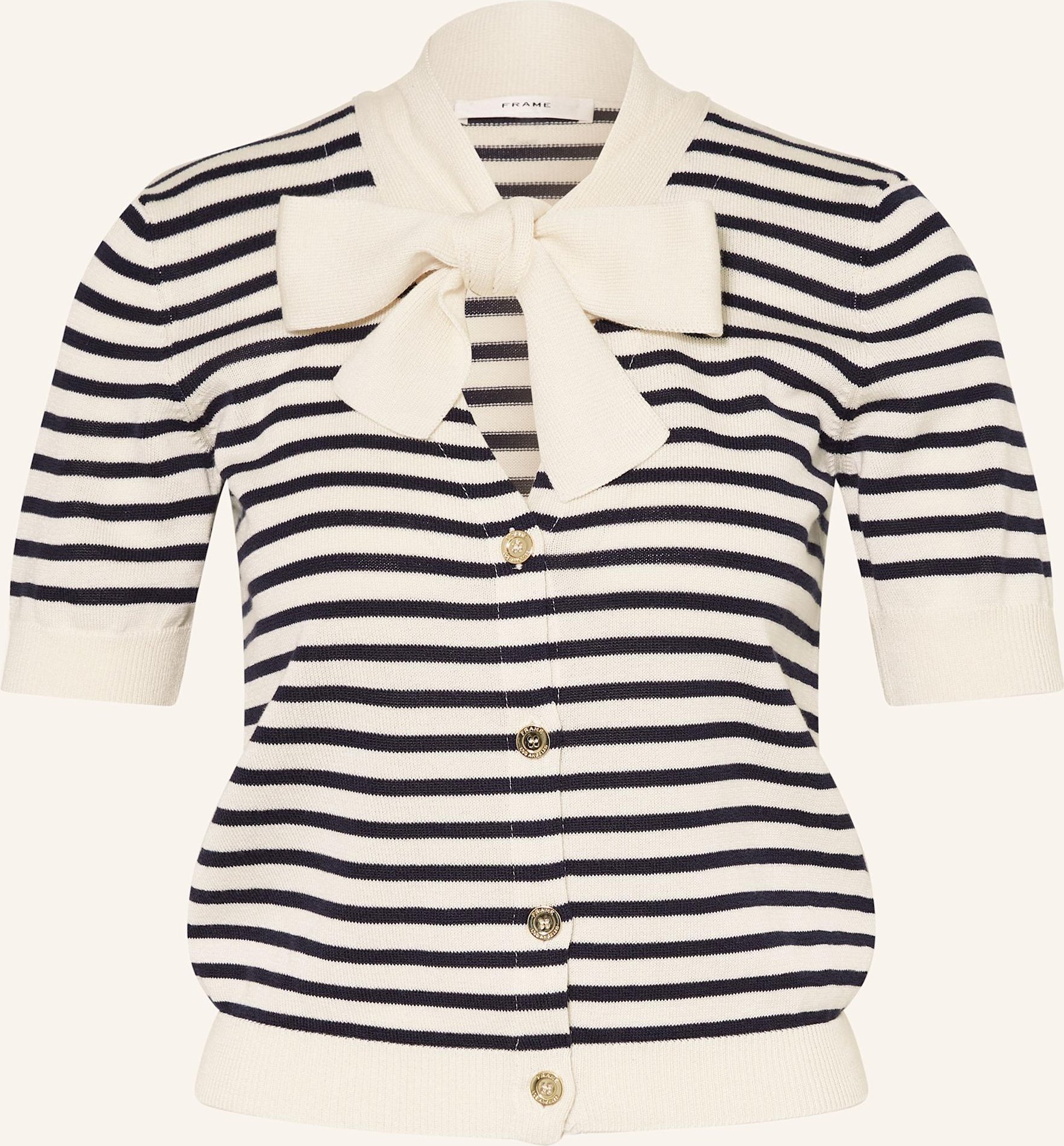 Thumbnail - Frame Strickjacke The Sailor Tie Mit Schluppe blau