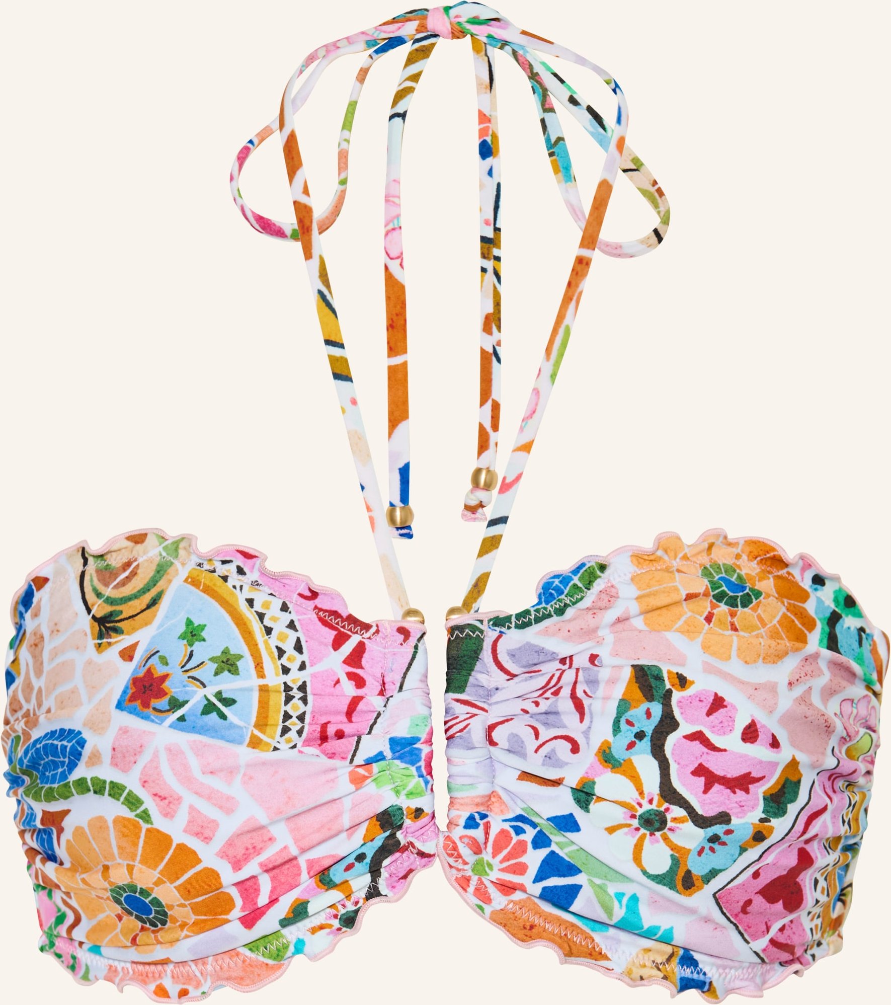 Seafolly Bügel-Bikini-Top Beachbohème pink