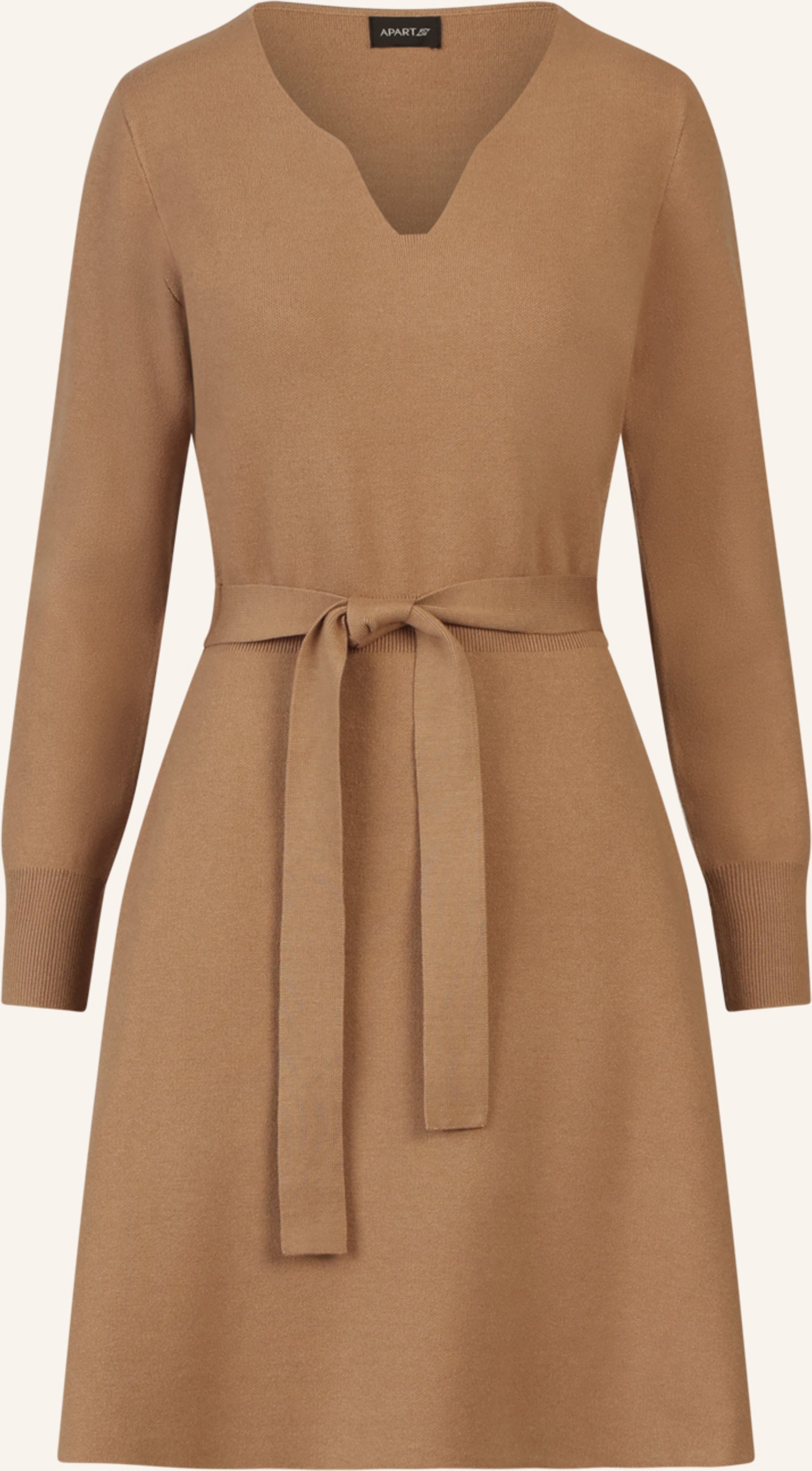 Apart Strickkleid braun
