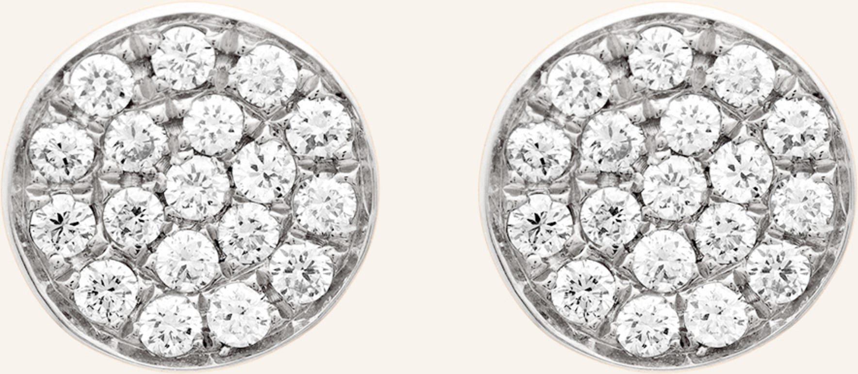 Cada Ohrstecker Tiny Dot silber