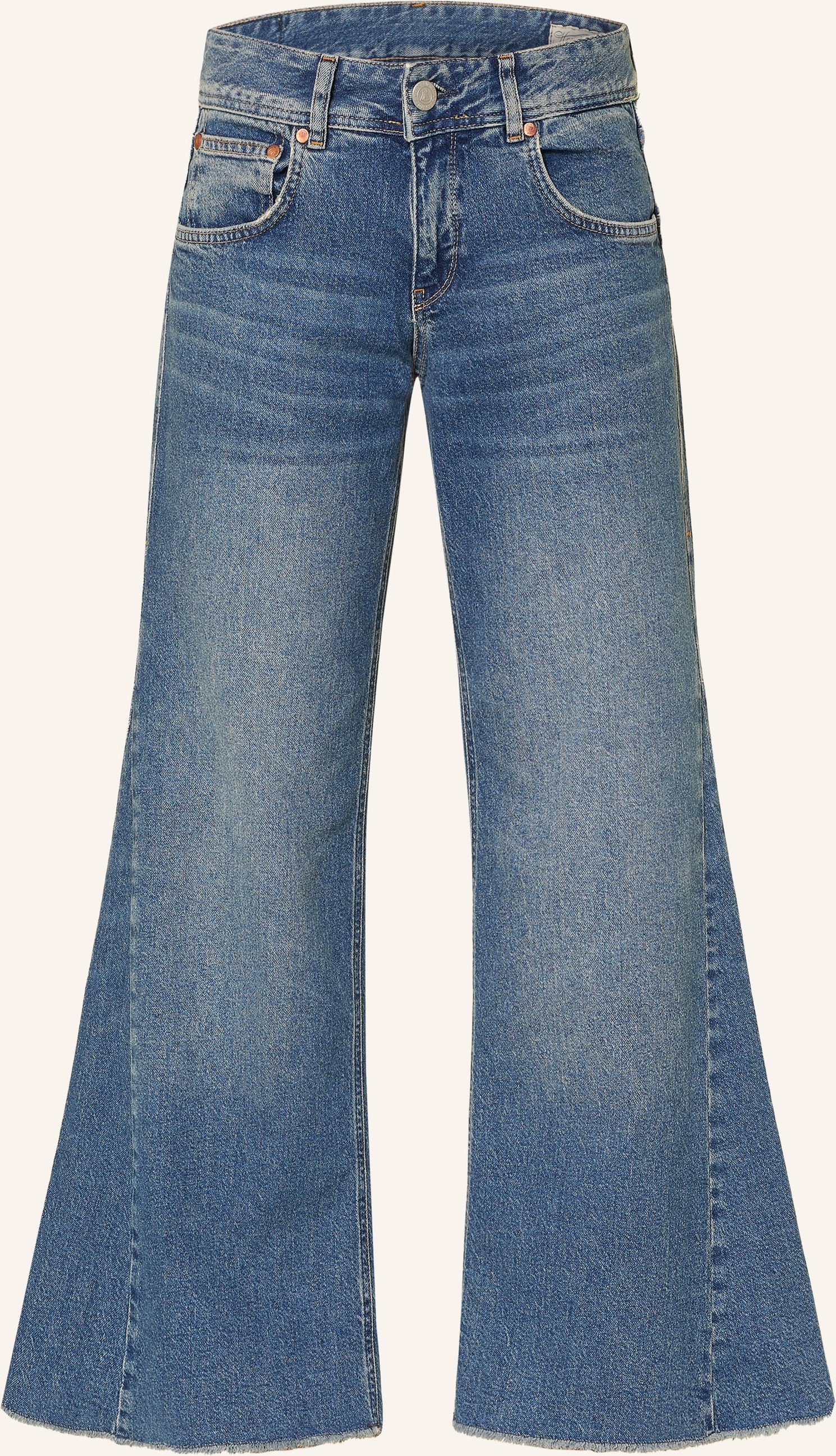 Herrlicher Flared Jeans Edna blau