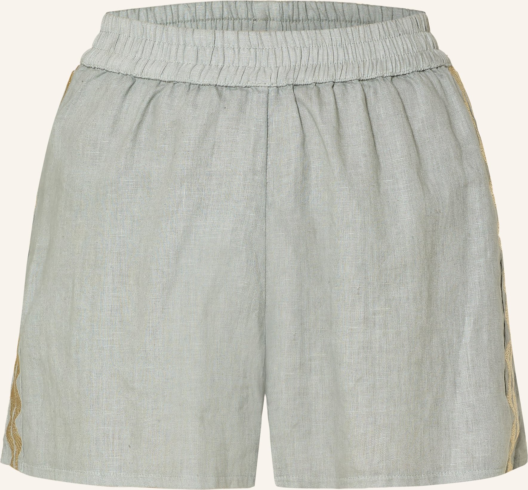 Greek Archaic Kori Leinenshorts grau
