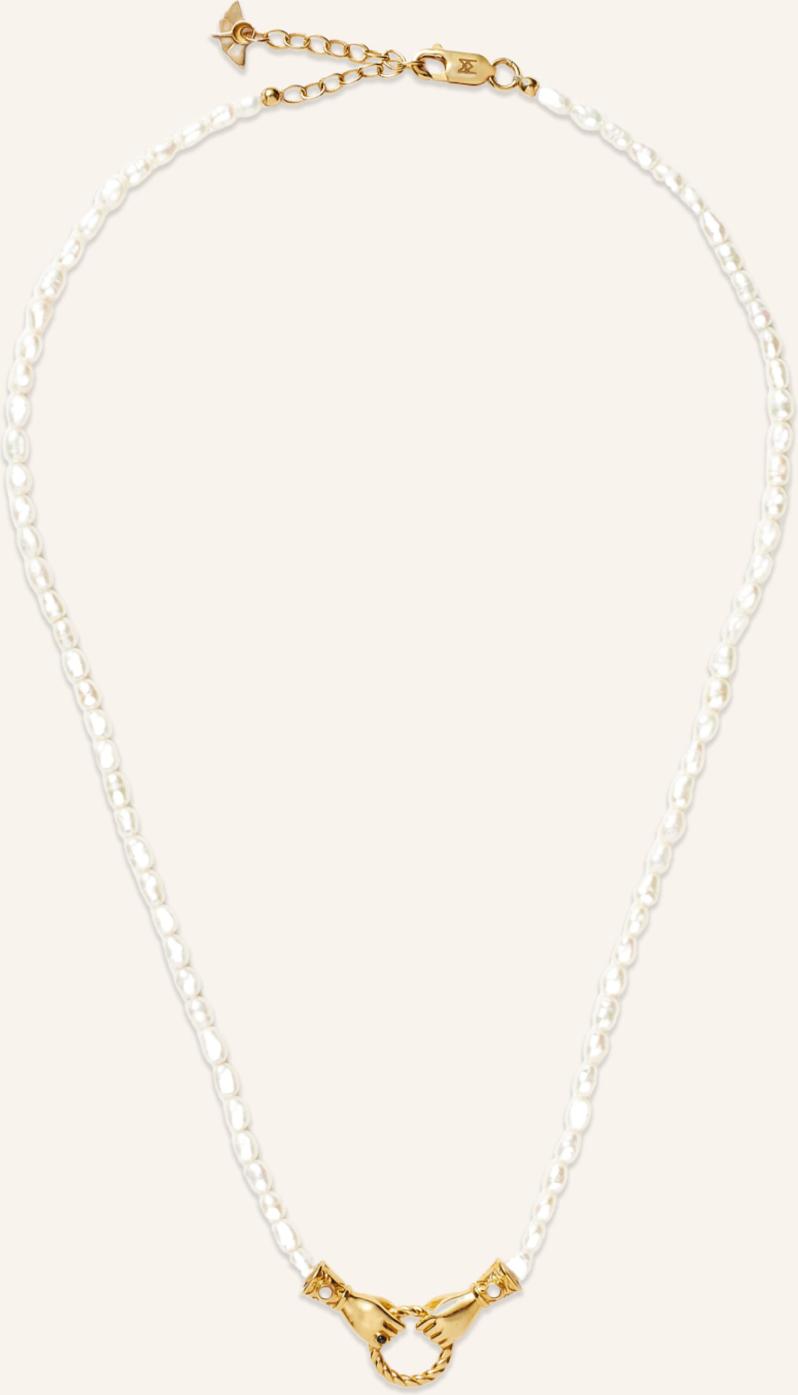 Missoma Kette Harris Reed In Good Hands Pearl By Glambou gold