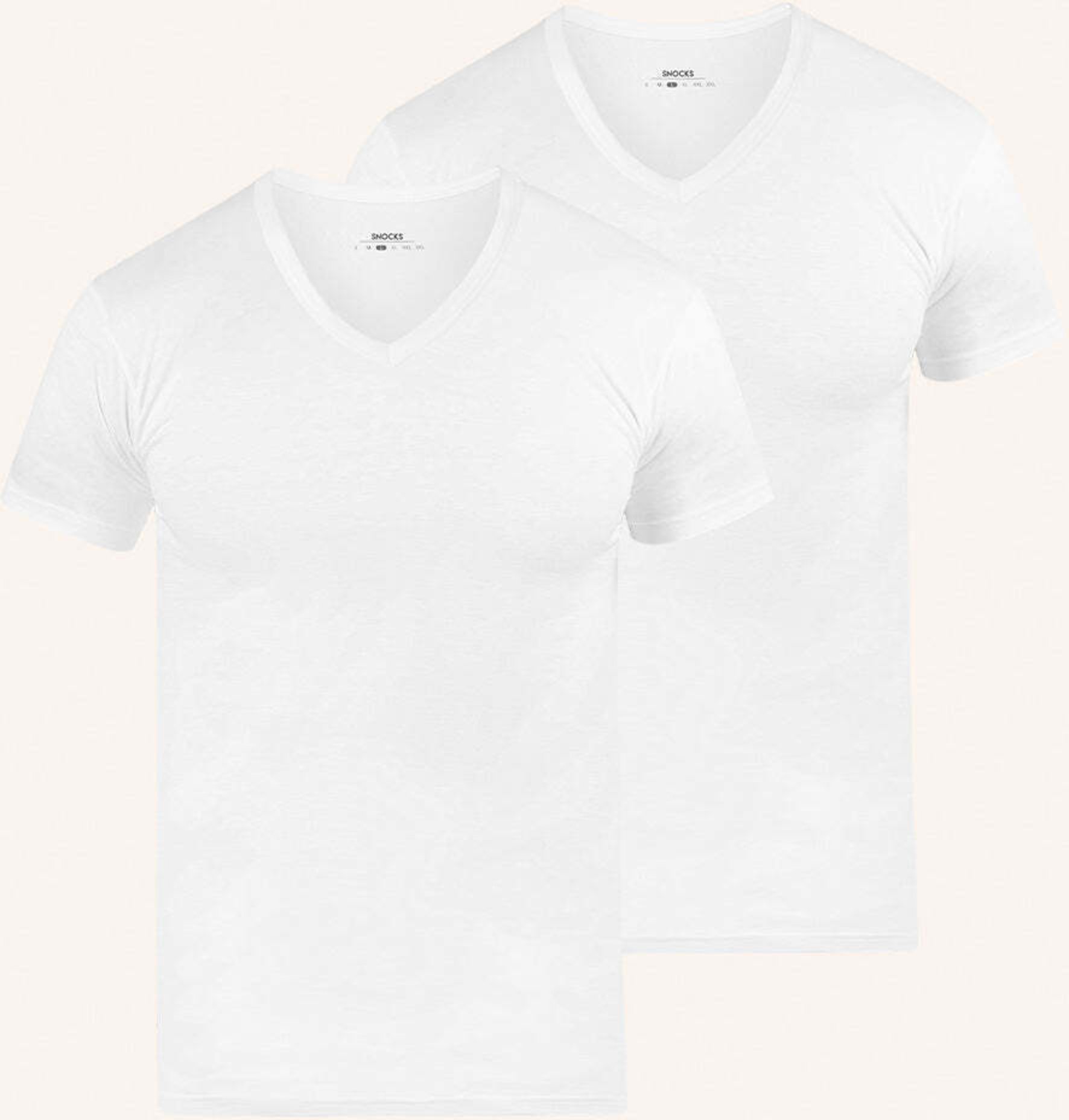 Snocks Unterhemd V-Ausschnitt weiss