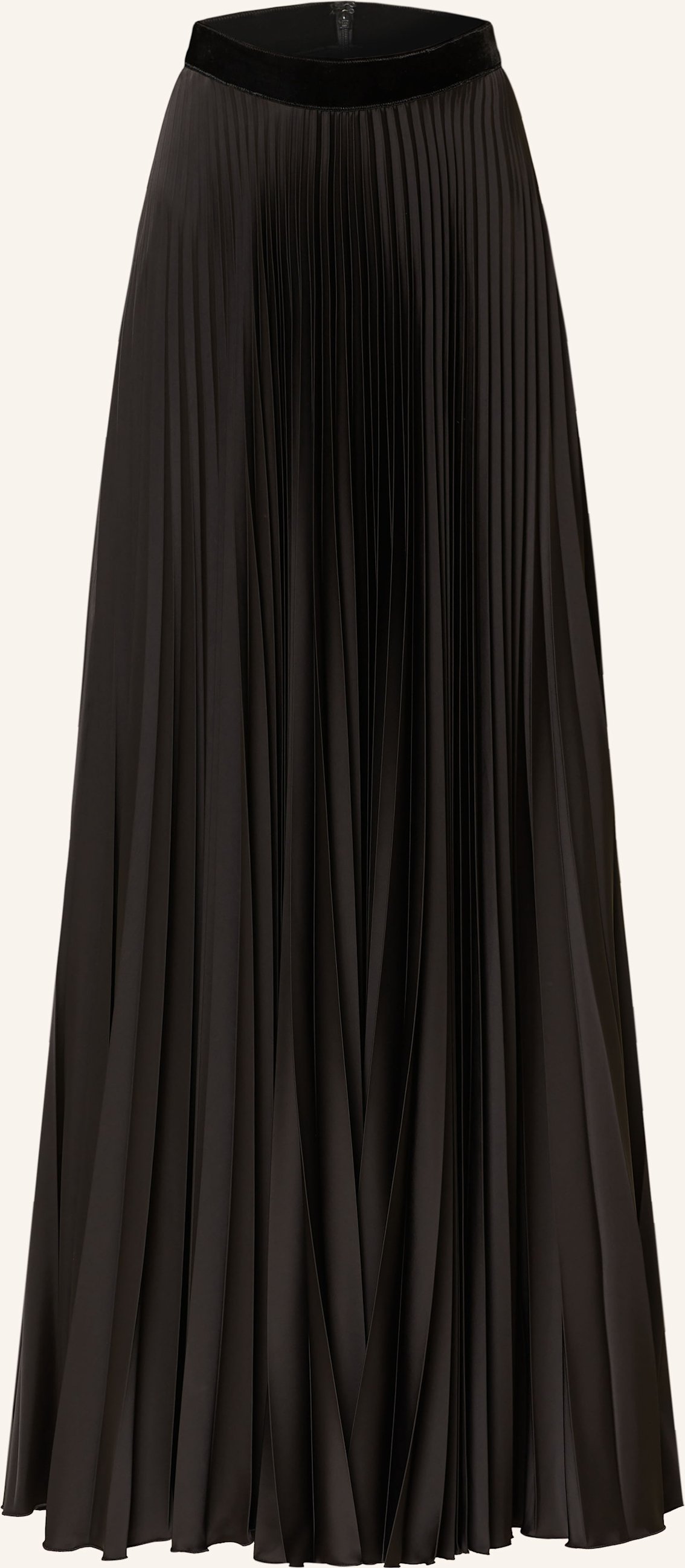 Talbot Runhof Plisseerock Aus Satin schwarz