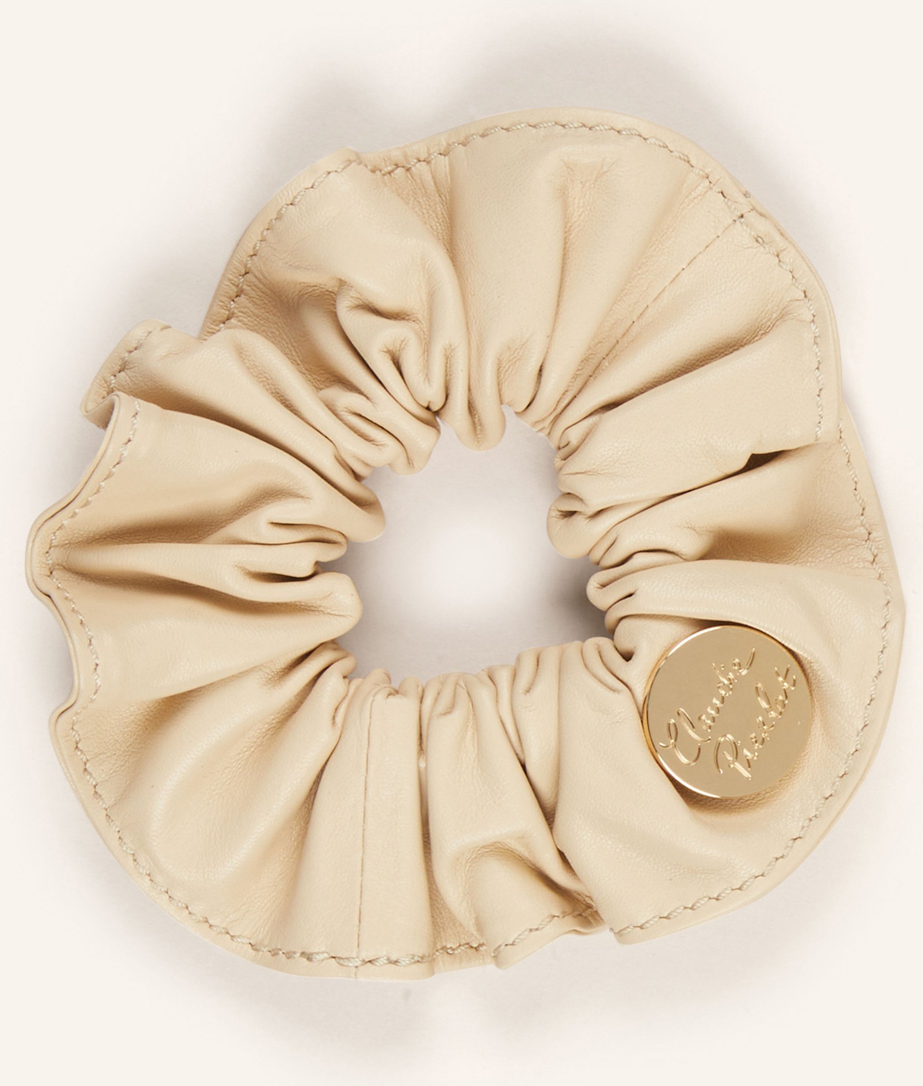 Claudie Pierlot Haargummi Aus Leder beige