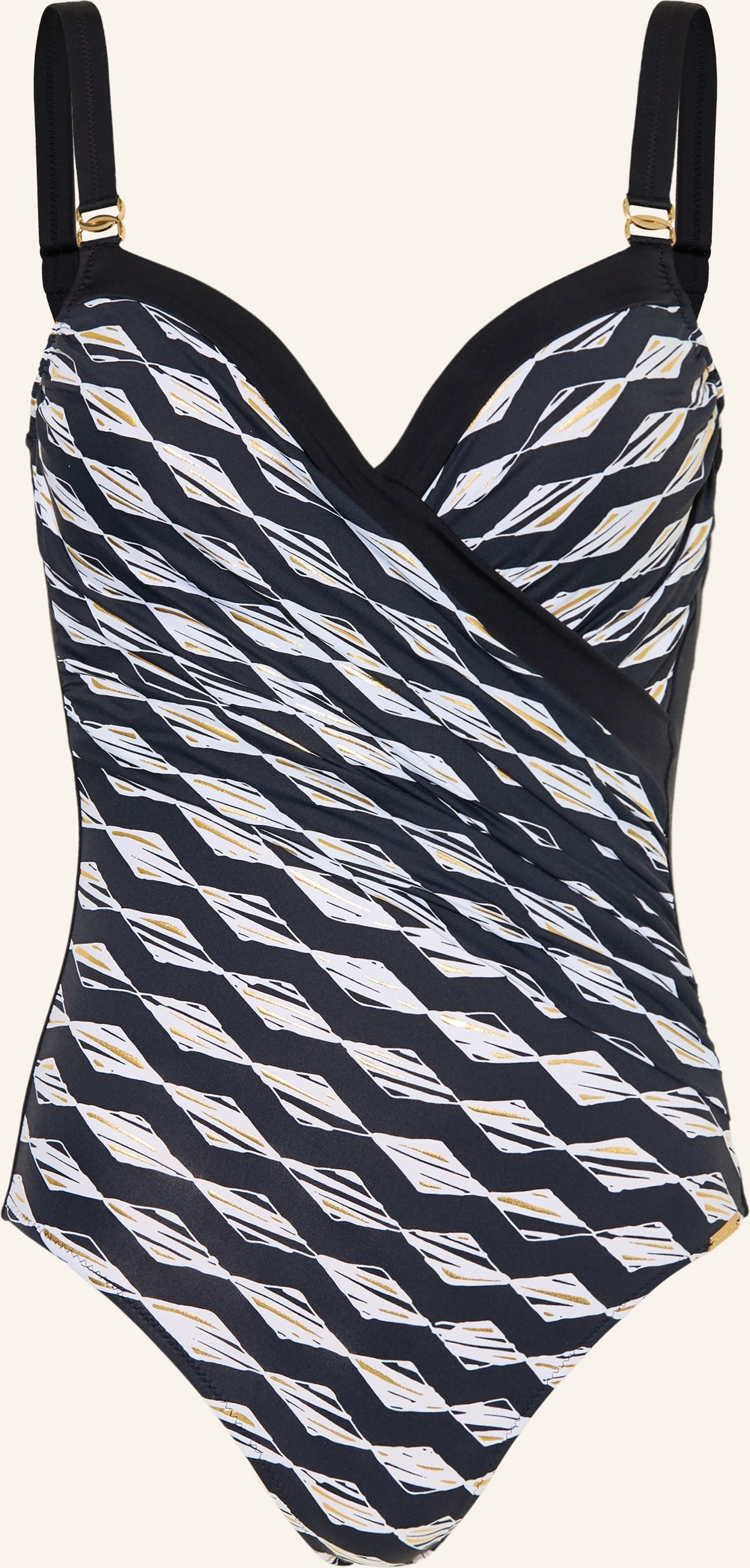 Charmline Shape-Badeanzug Gilded Graphic schwarz