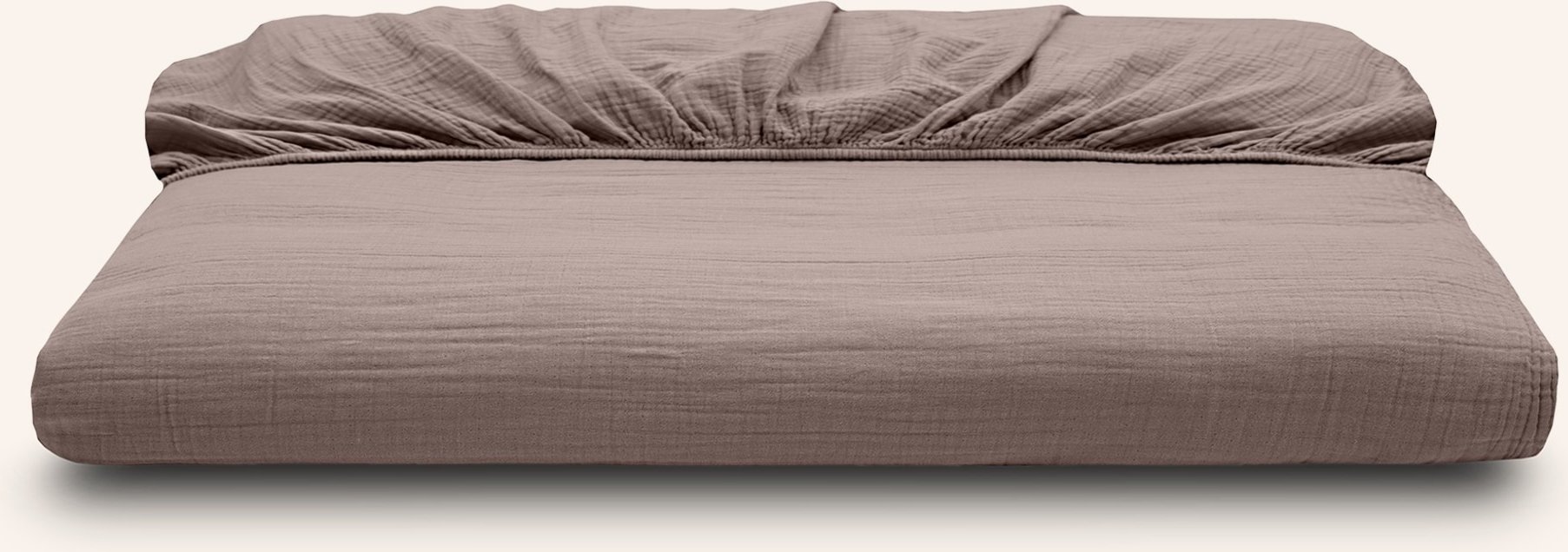 Royfort Spannbettlaken Musselin beige