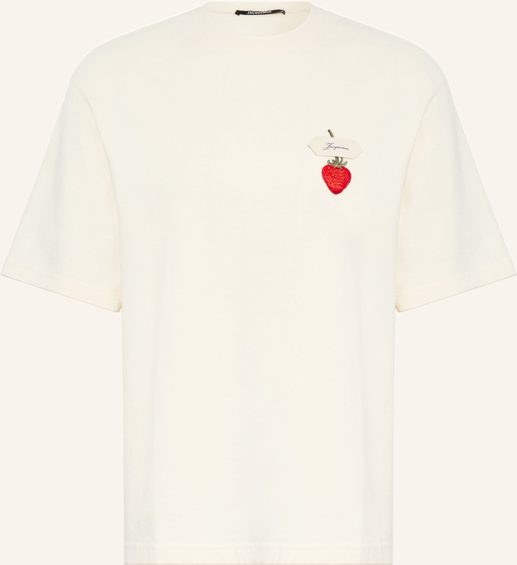 Jacquemus T-Shirt Le T-Shirt Fraise weiss