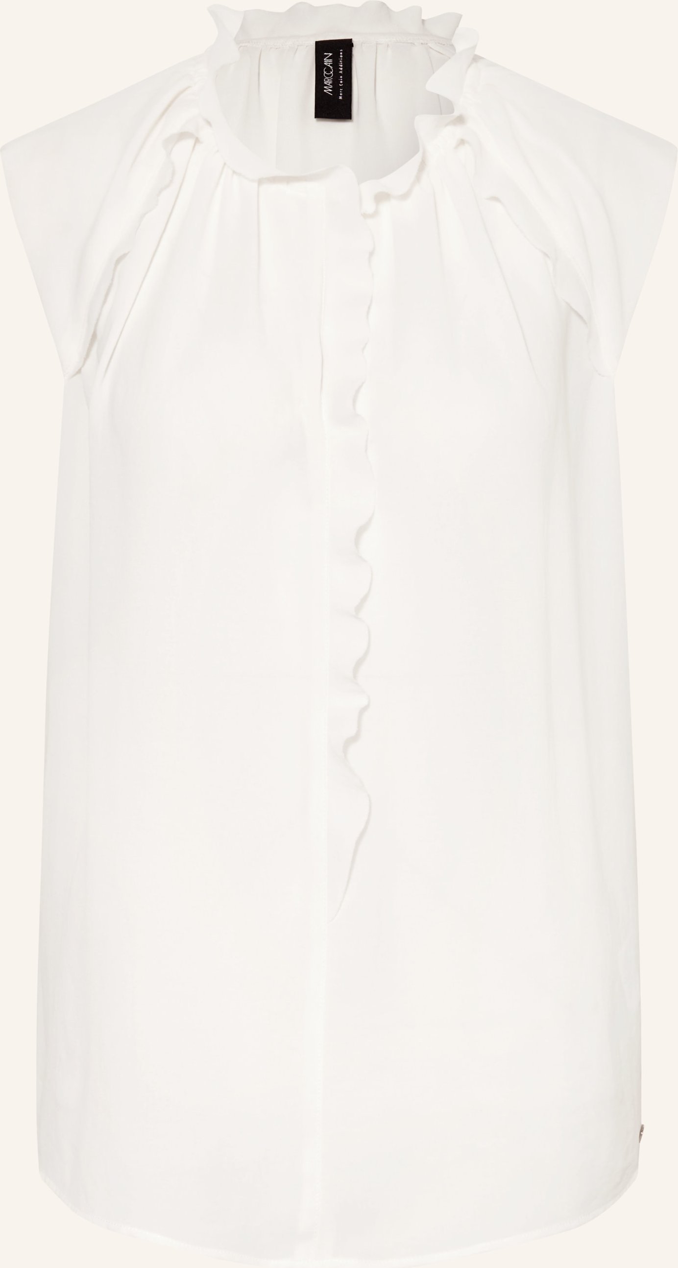Marc Cain Blusentop Mit Rüschen weiss