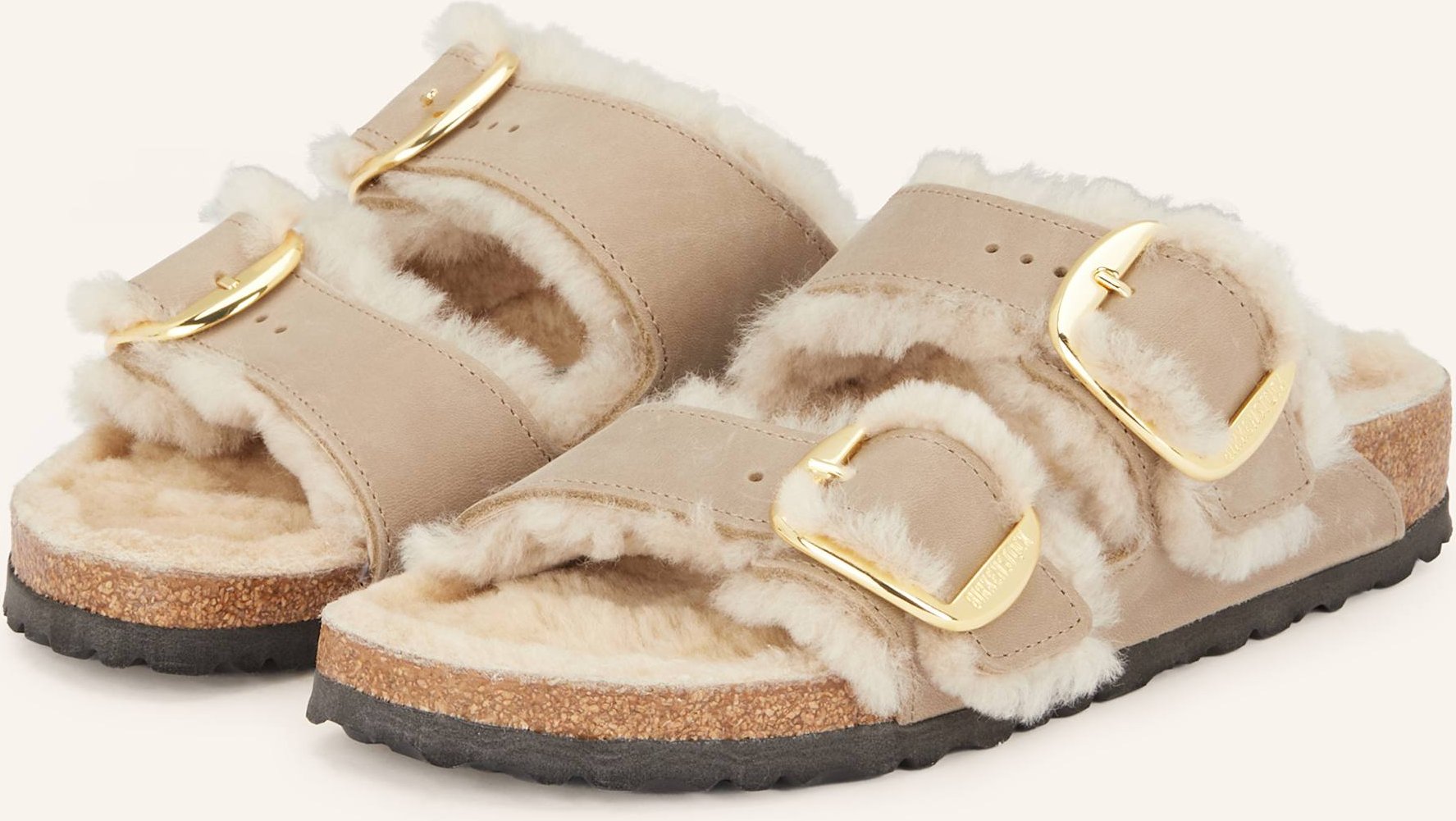 Birkenstock Pantoletten Arizona Big Buckle beige