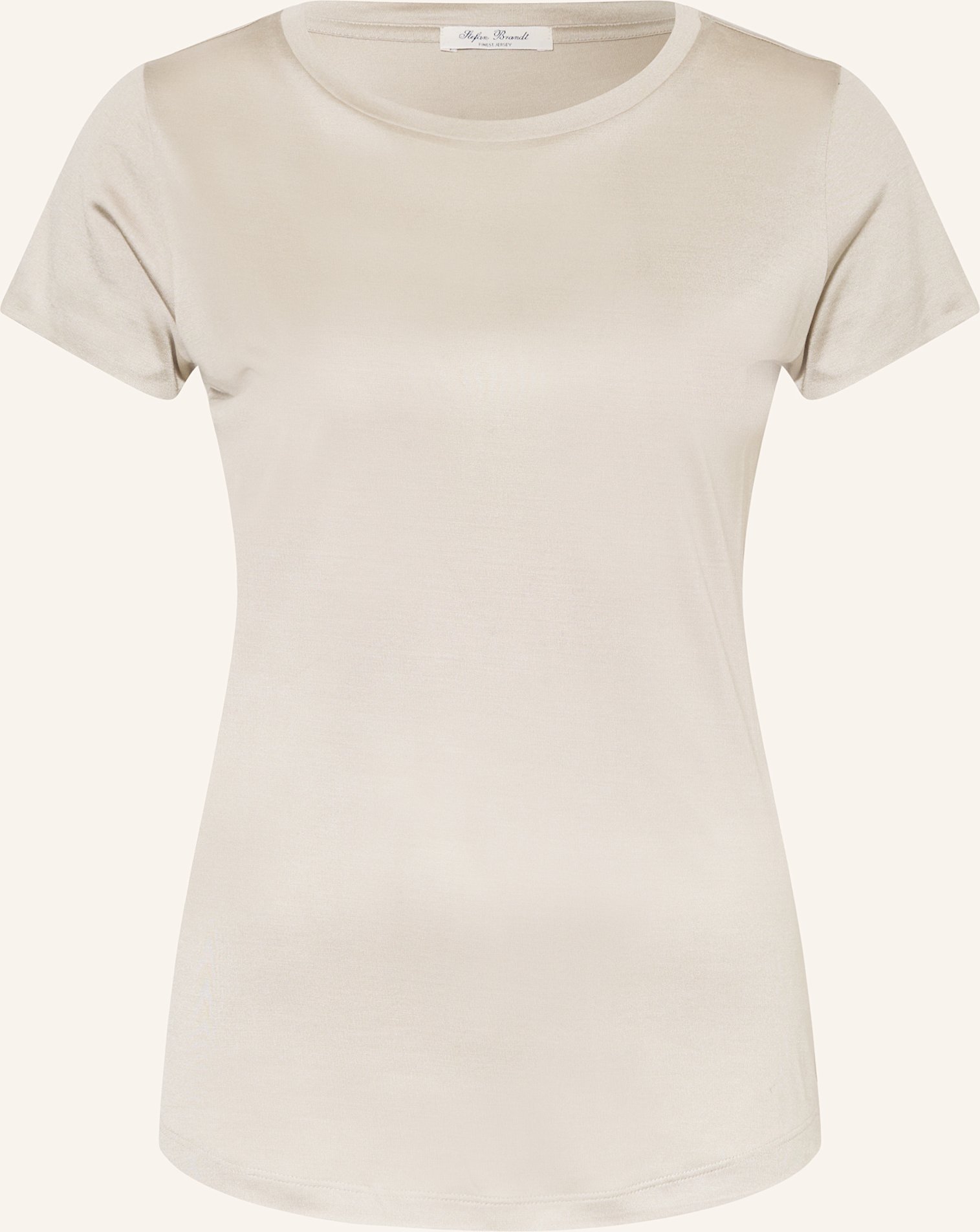 Stefan Brandt T-Shirt Aus Seide beige