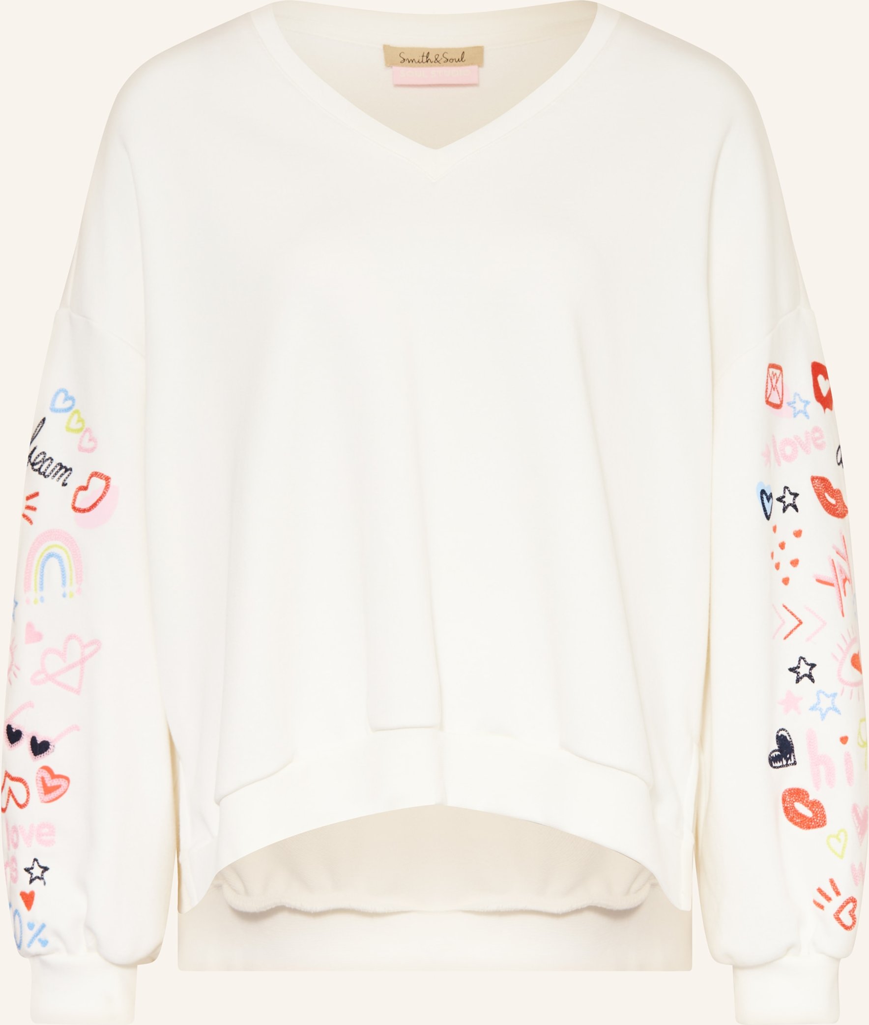 Smith & Soul Oversized-Sweatshirt weiss