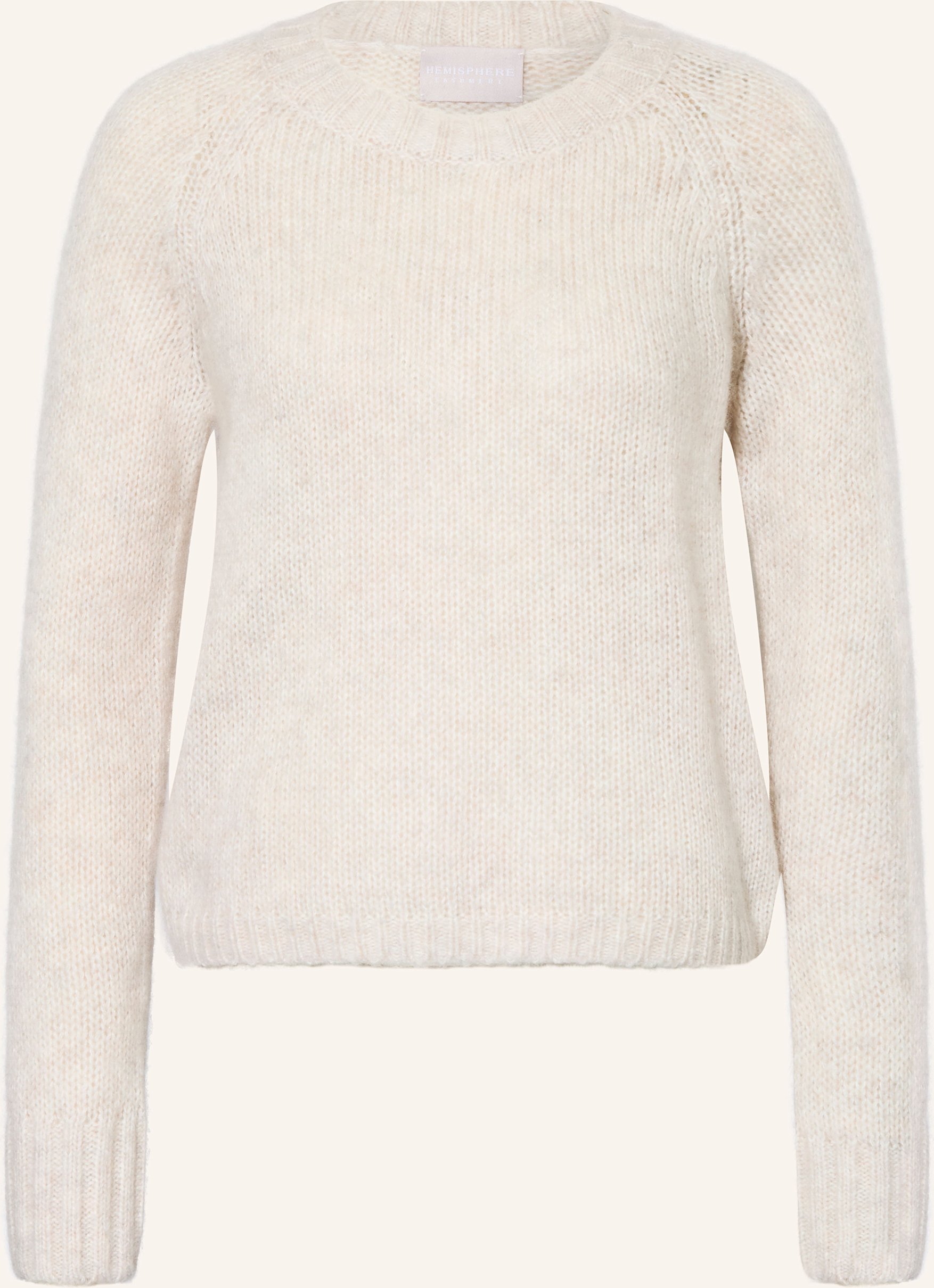 Thumbnail - Hemisphere Pullover Mit Cashmere weiss