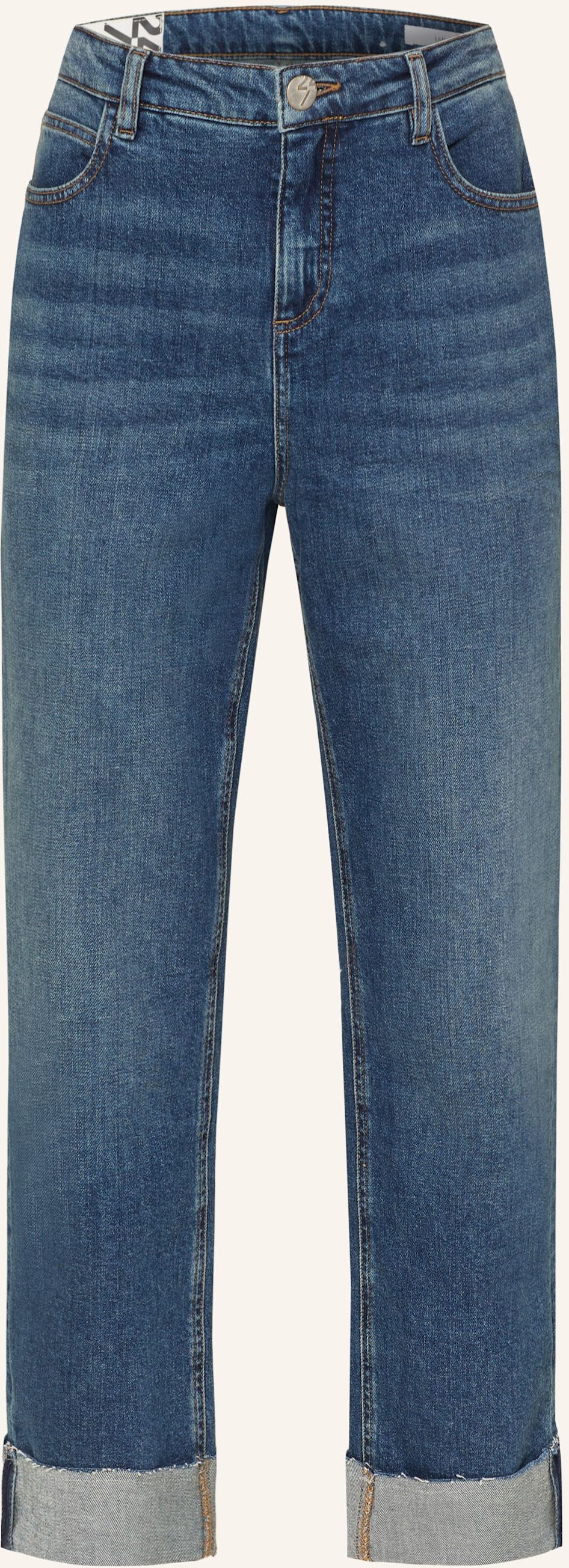 Opus 7/8-Jeans Lani Turn Up blau