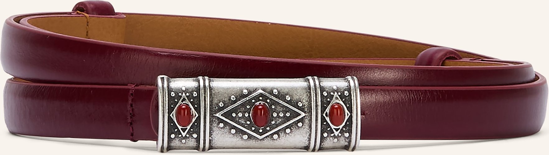 Ba&Sh Ledergürtel Bondy rot