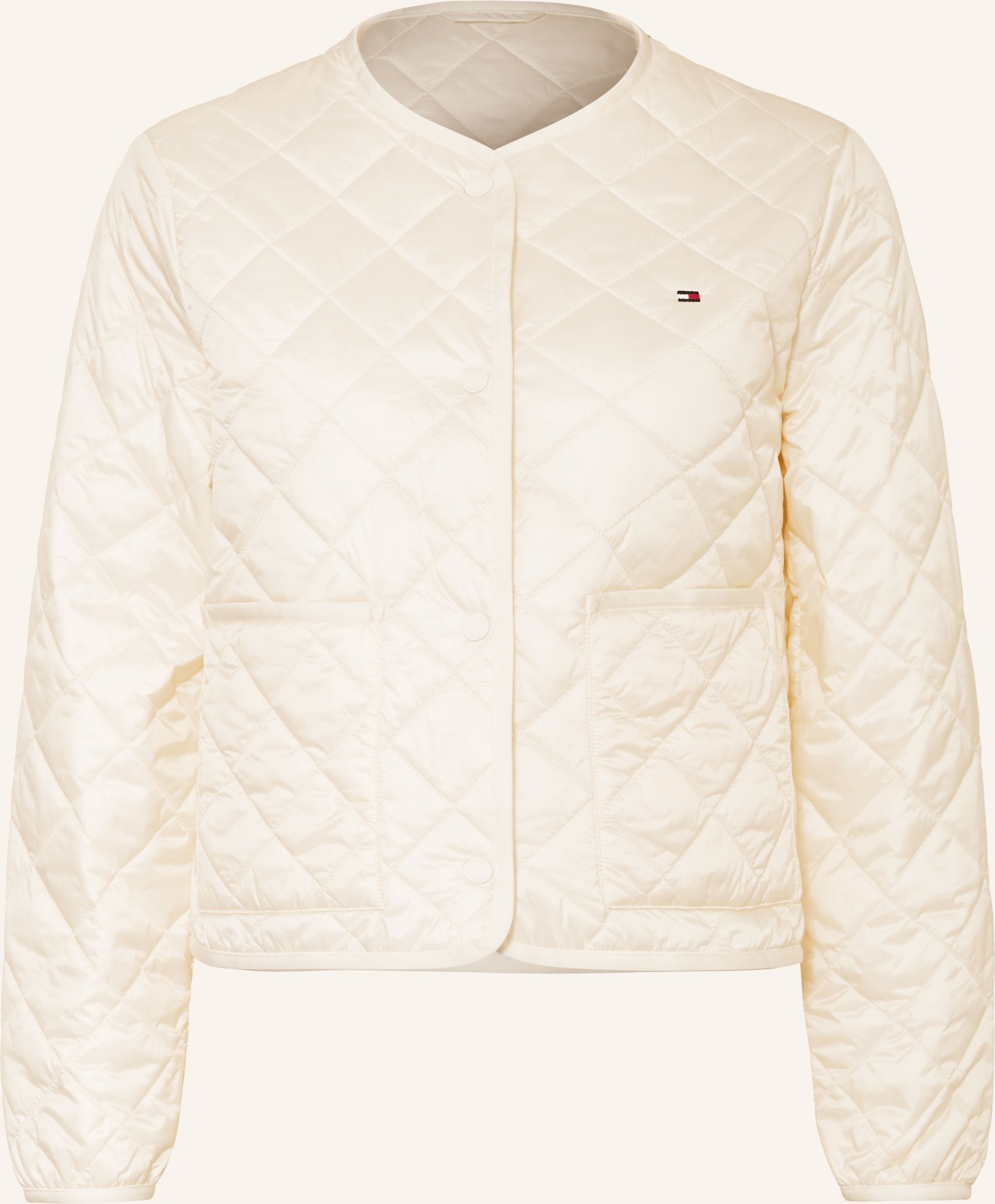 Tommy Hilfiger Steppjacke Aus Satin weiss