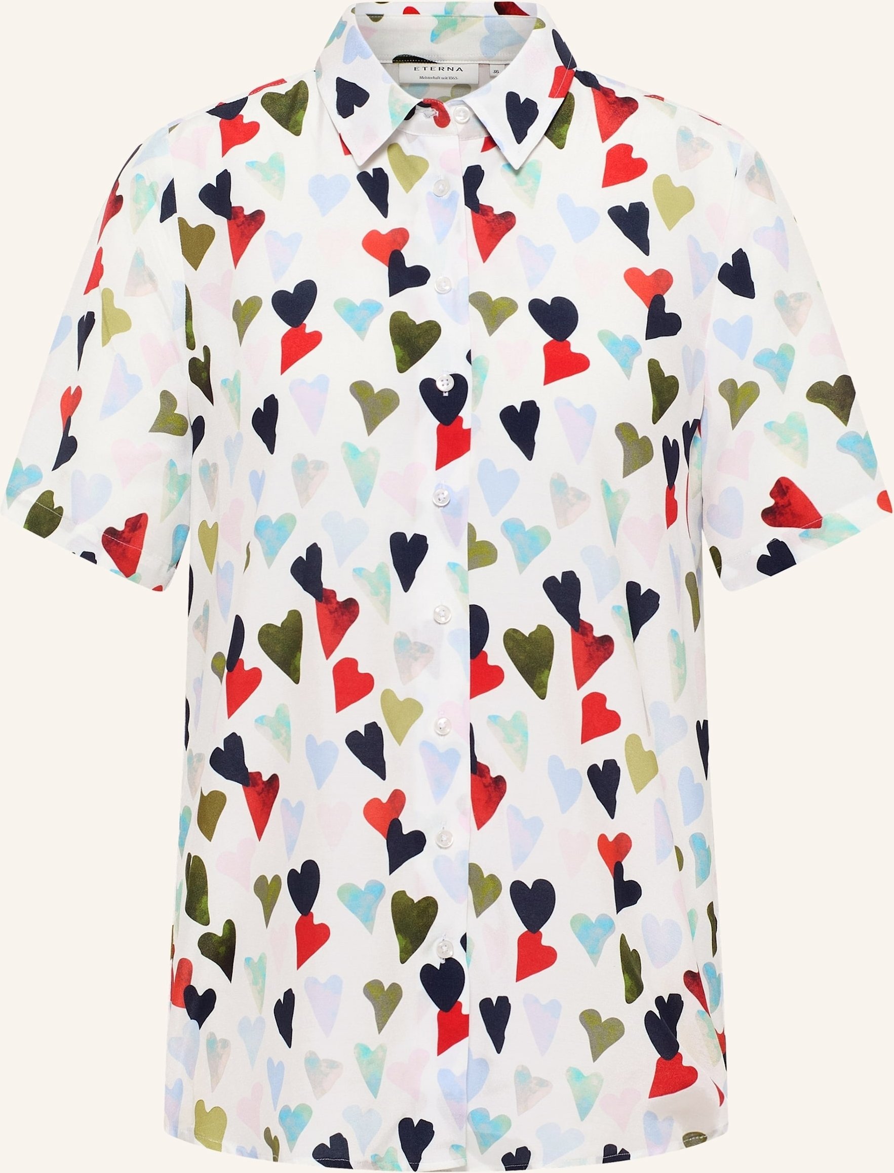 Eterna Bluse Regular Fit weiss