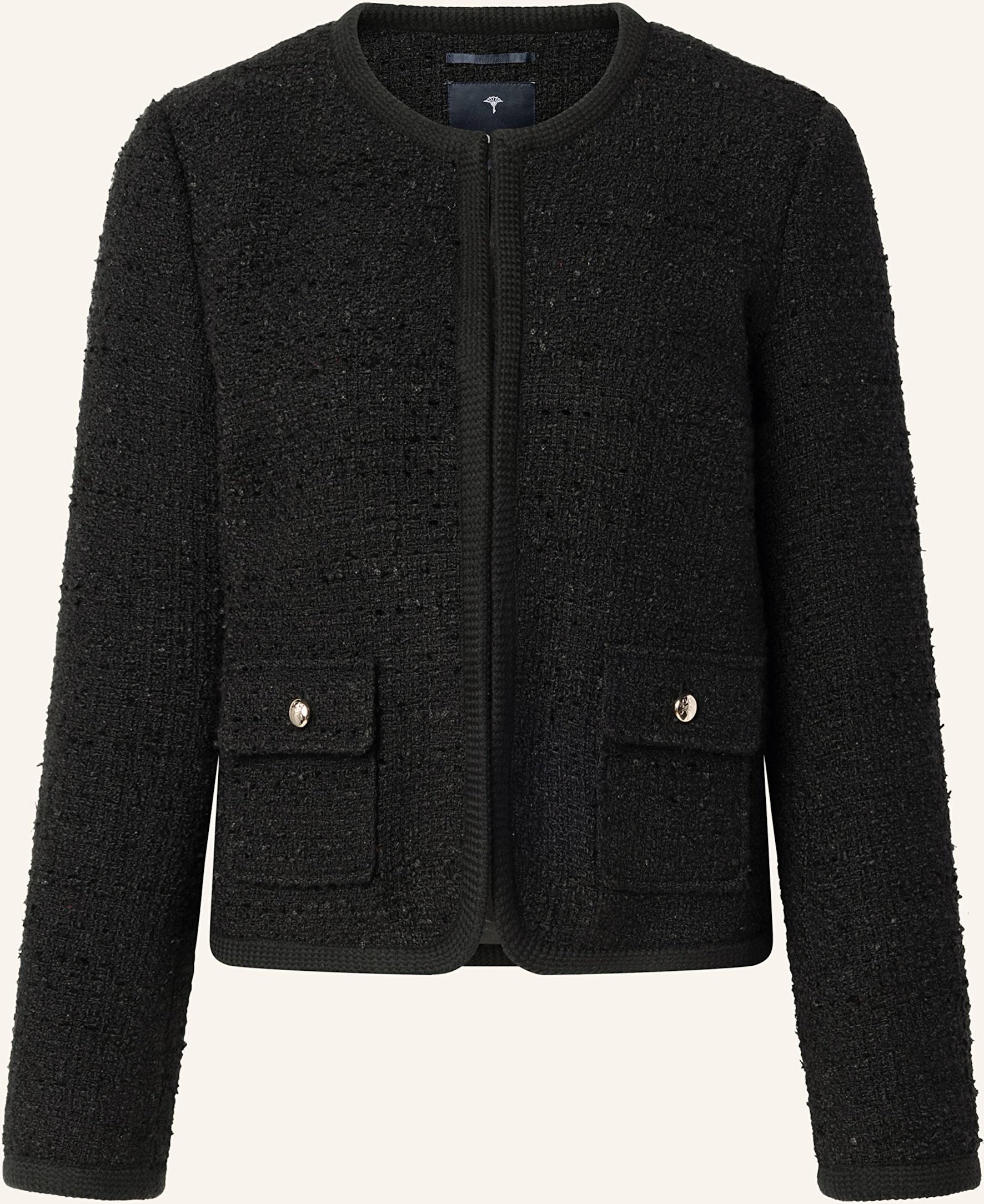 Joop! Kastenjacke Aus Bouclé schwarz