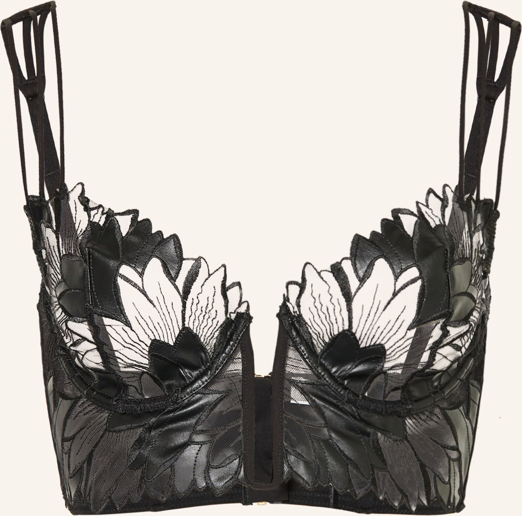 Livy Bustier Moonflower schwarz