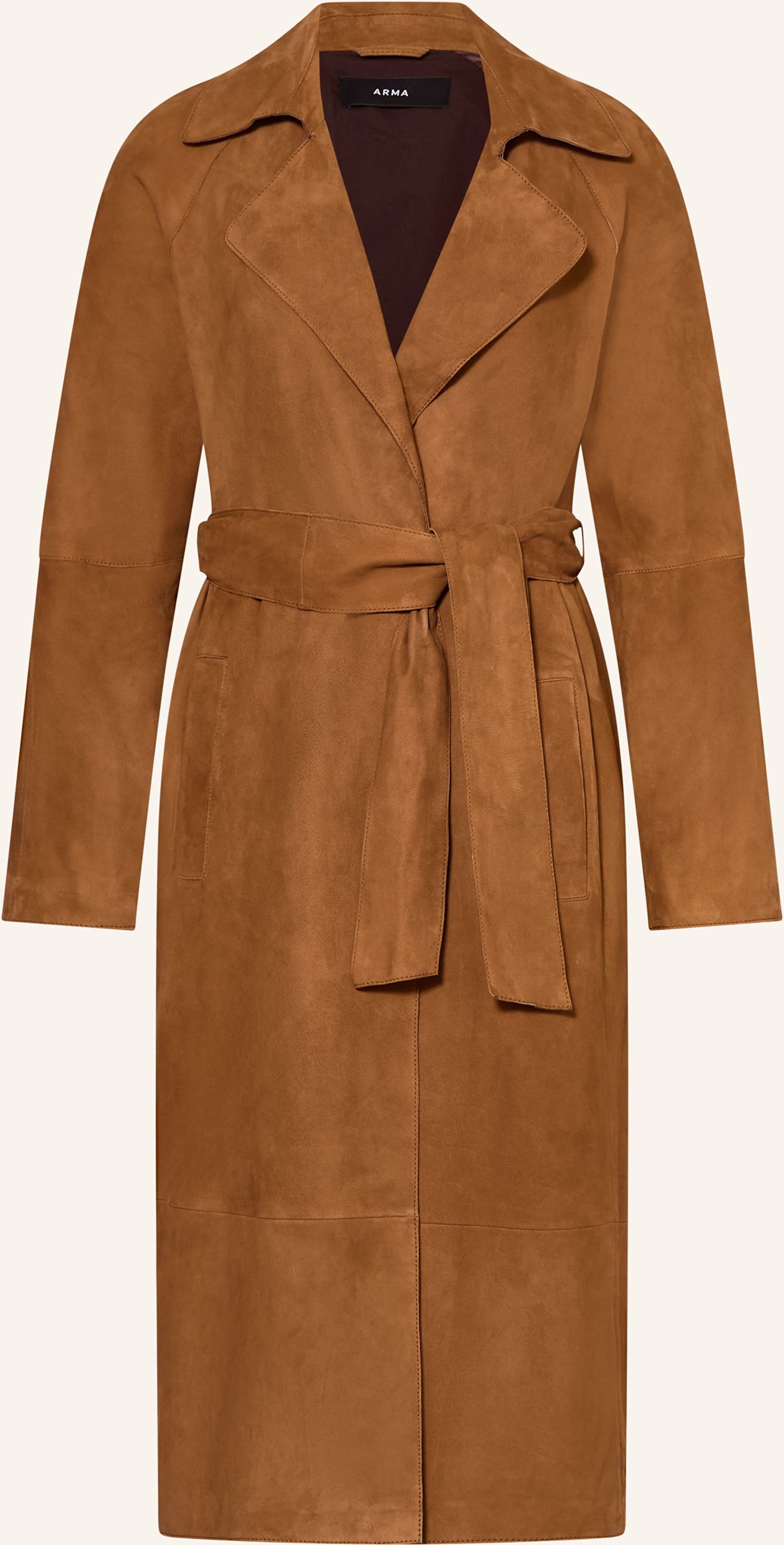 Arma Trenchcoat Aus Leder braun