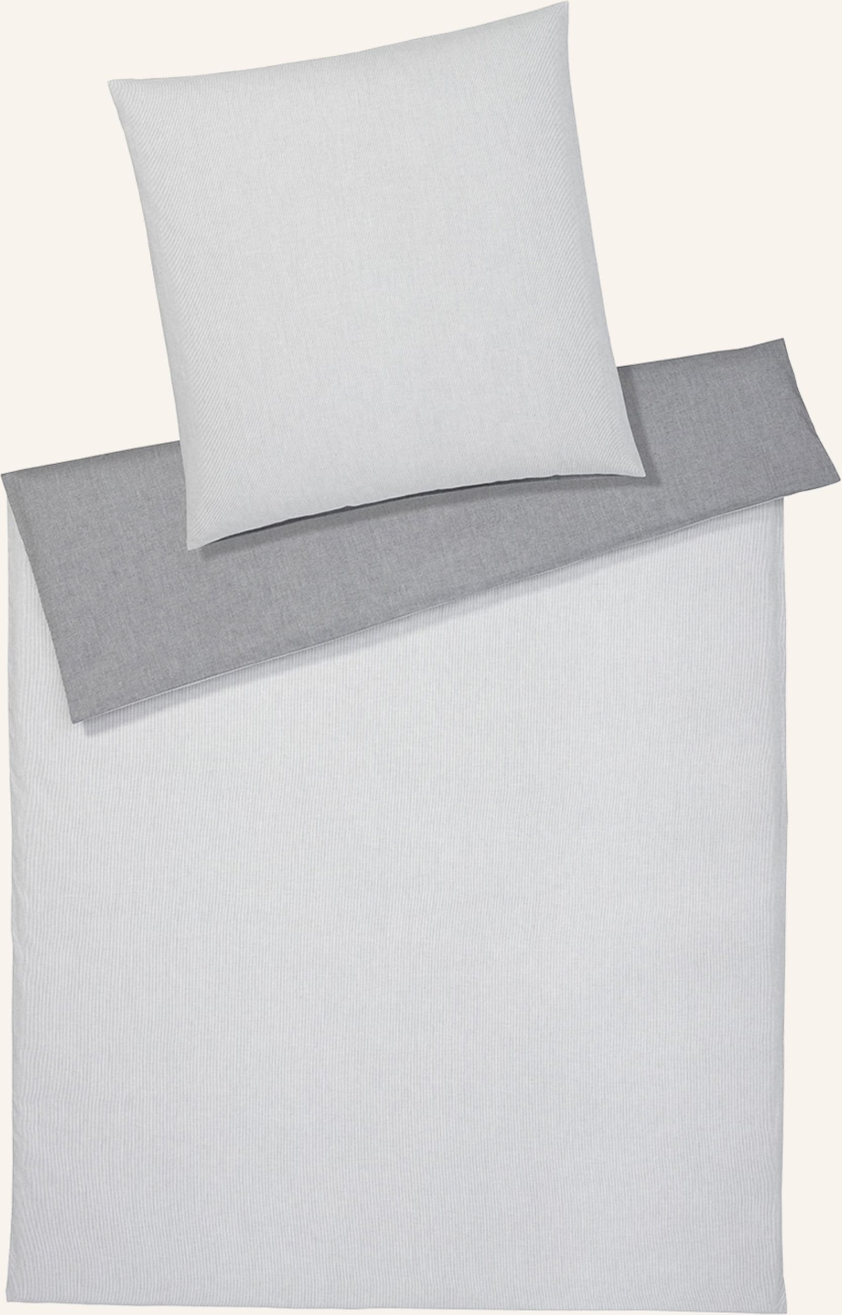 Elegante Bettwäsche Tender grau