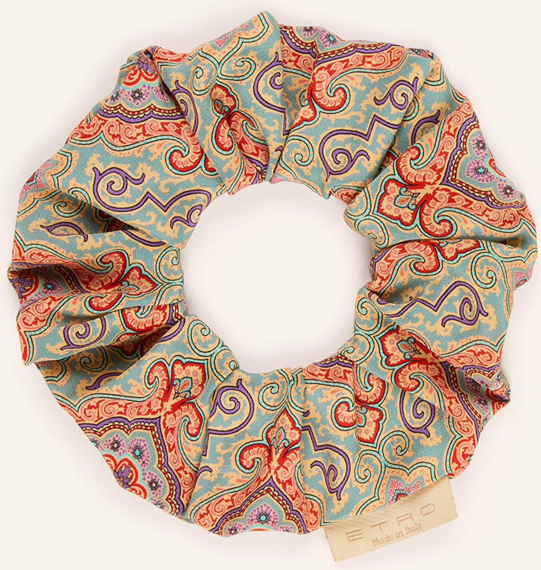 Etro Haargummi Aus Seide grau