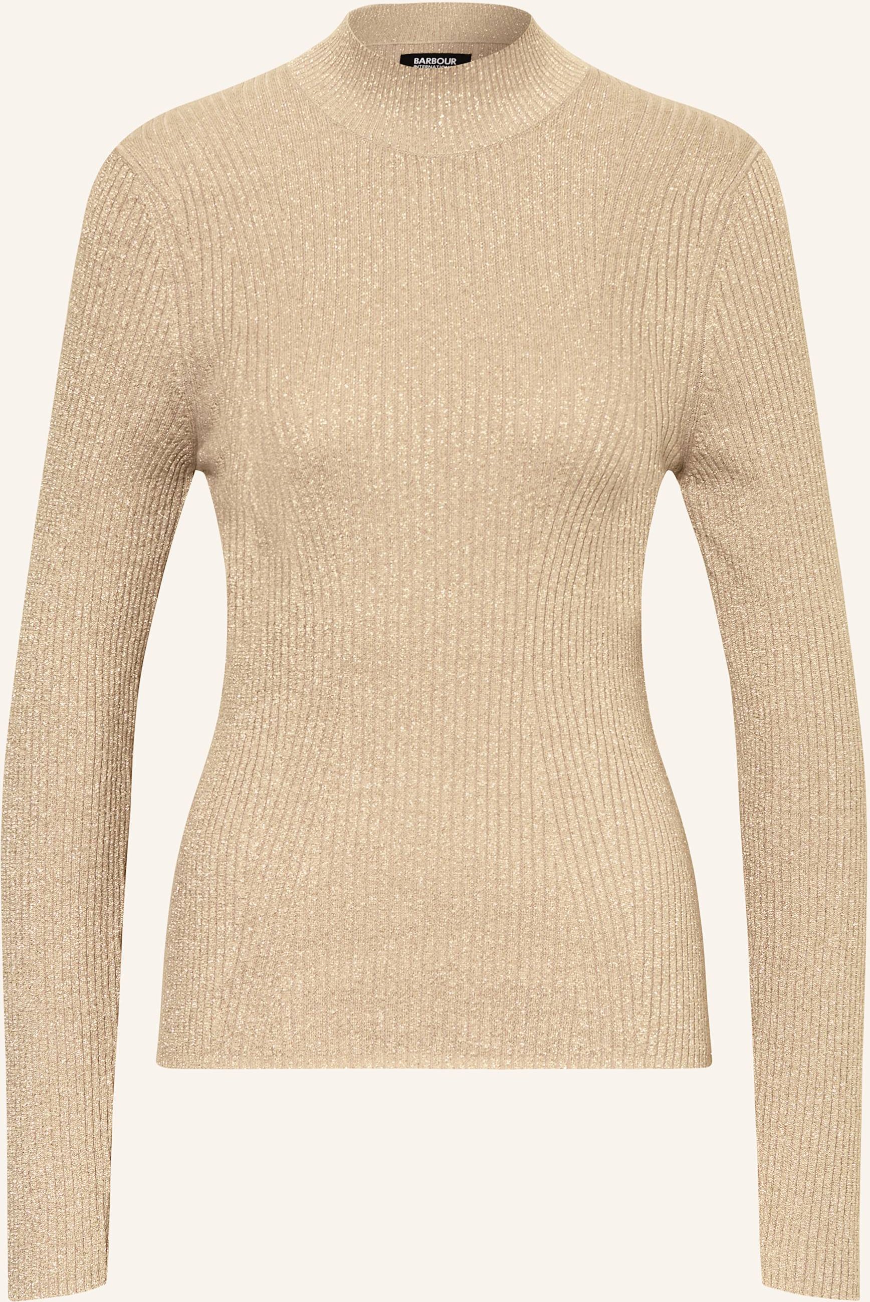 Barbour International Pullover Mit Glitzergarn gold