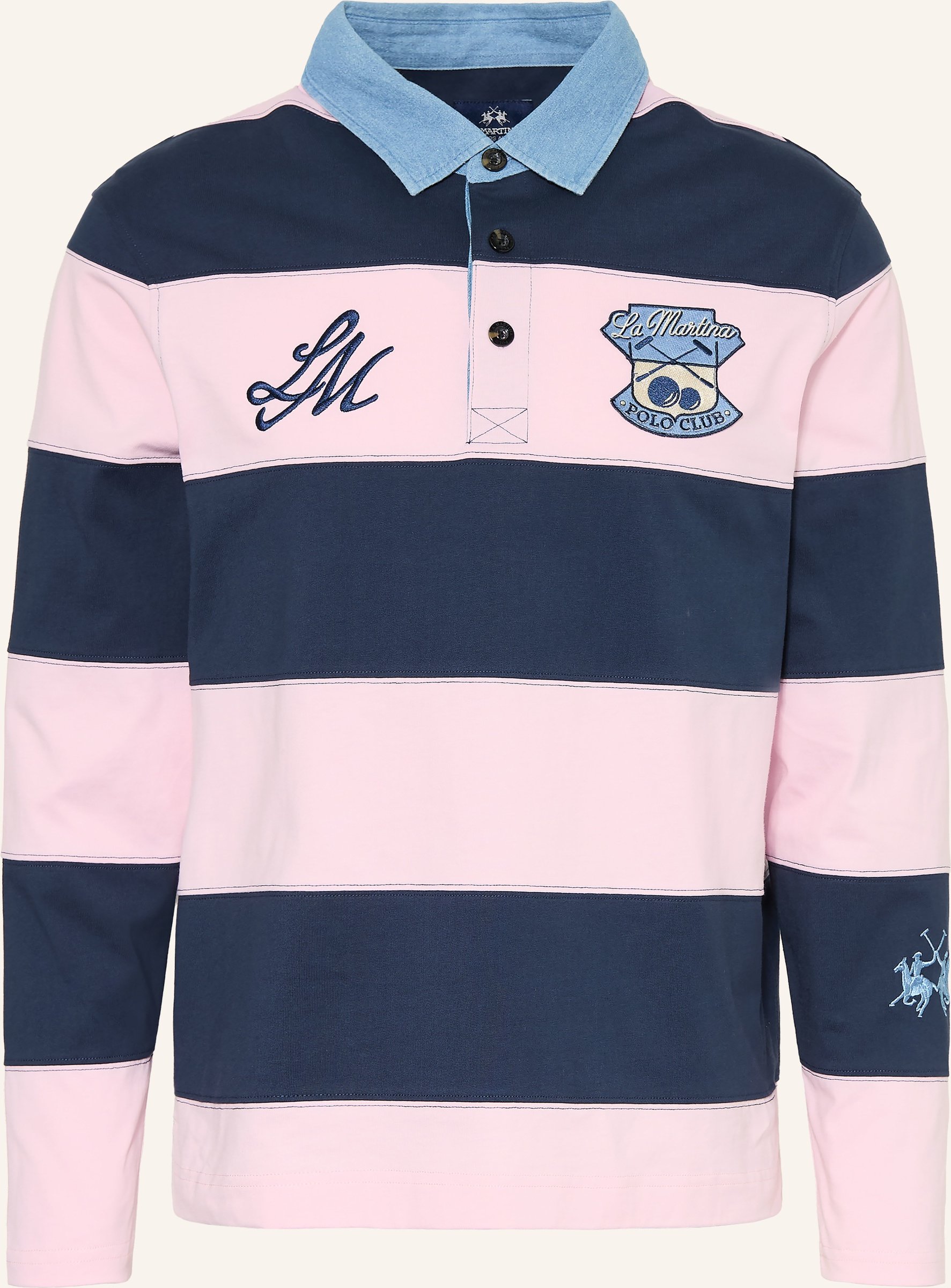 La Martina Rugbyshirt rosa