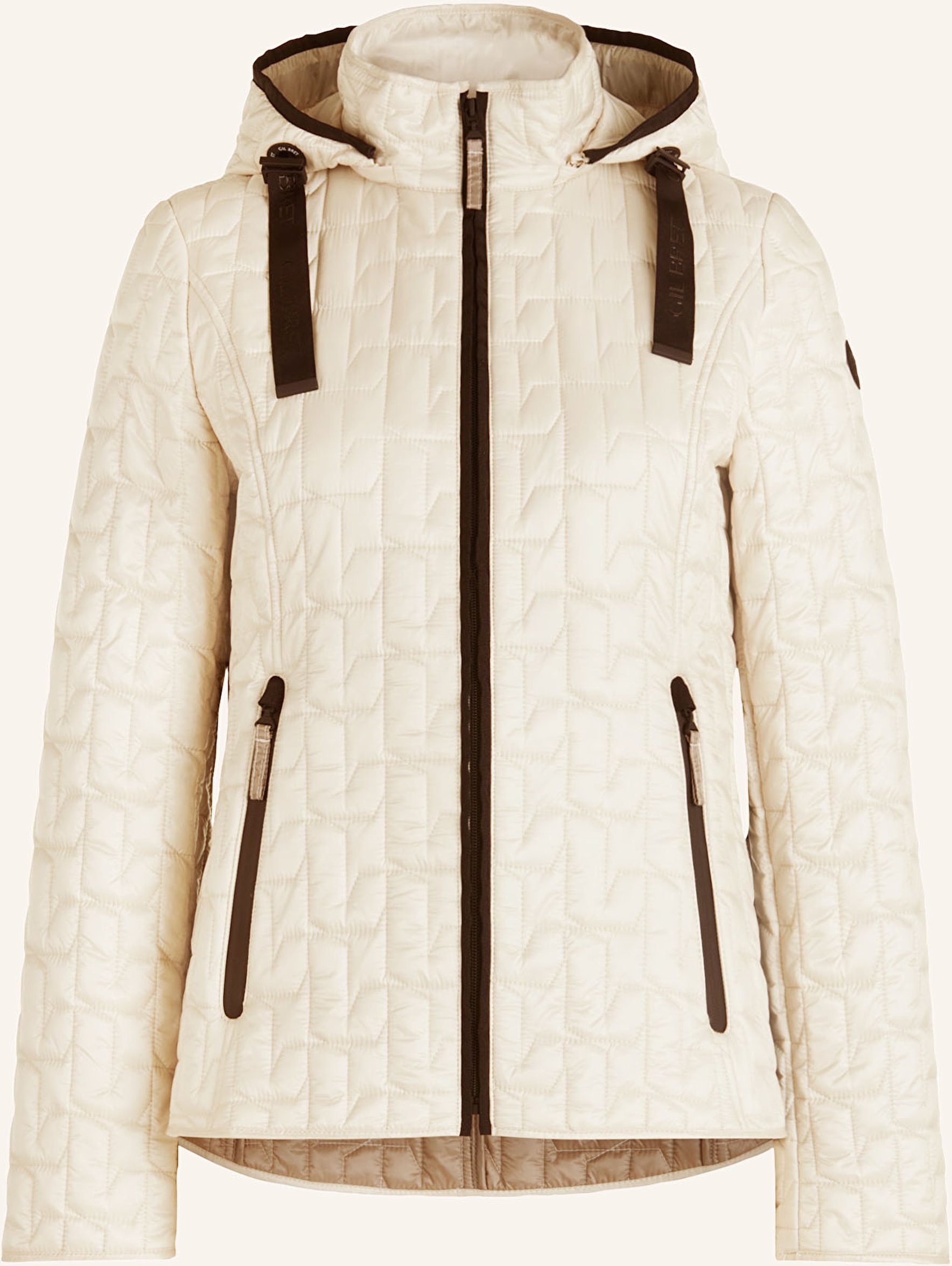 Gil Bret Steppjacke Mit Abnehmbarer Kapuze weiss